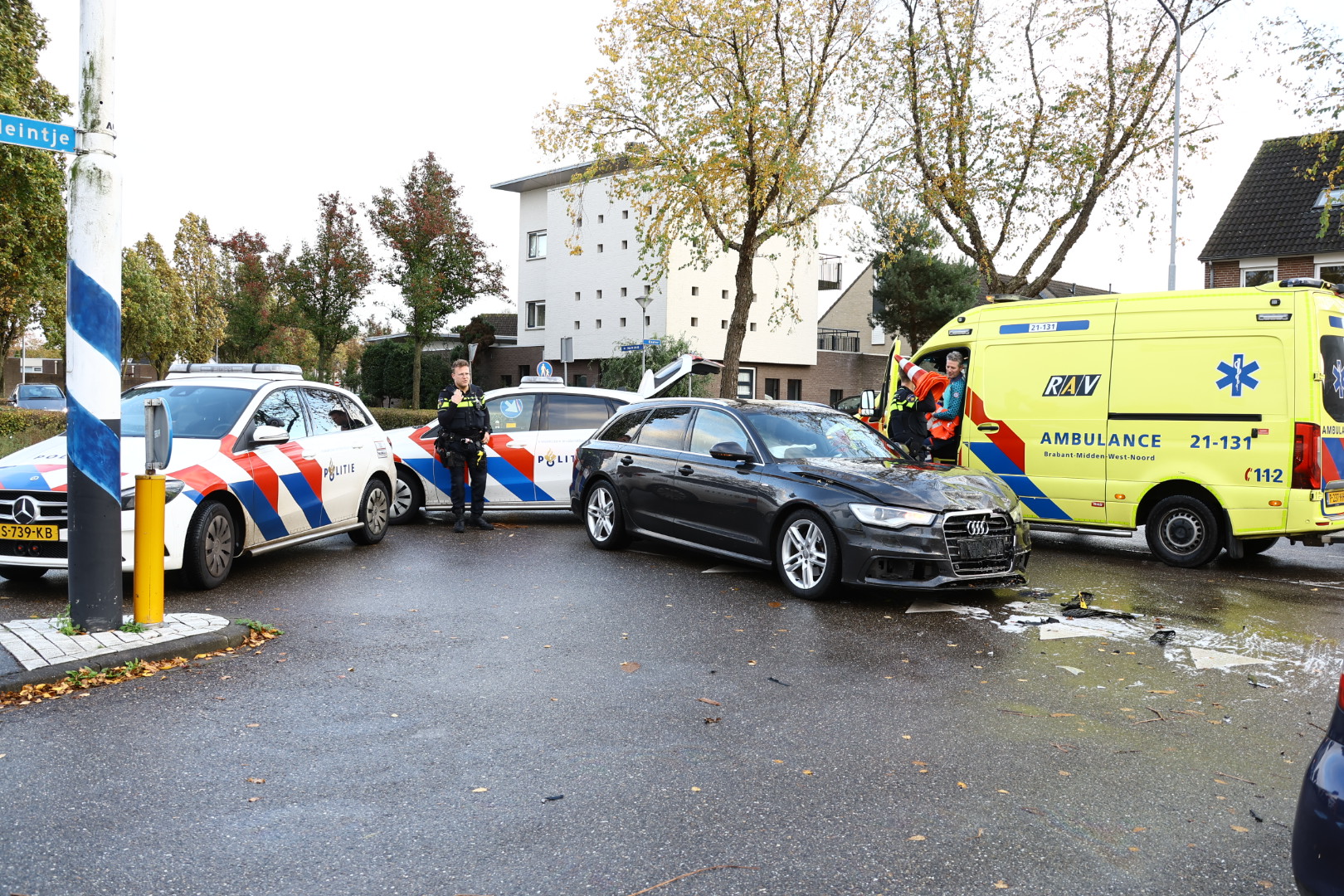 Veel Schade Na Ongeval Tussen Twee Autos Brabant