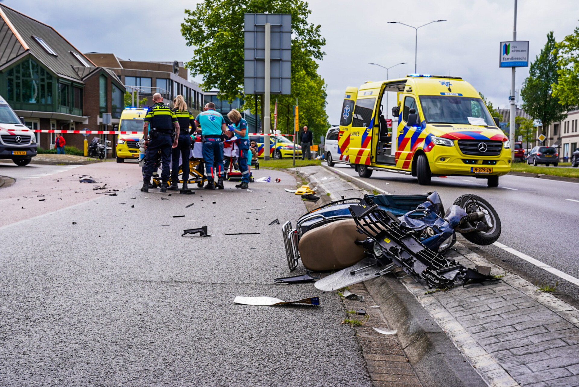 Ernstig ongeval in Eindhoven, traumahelikopter ter plaatse