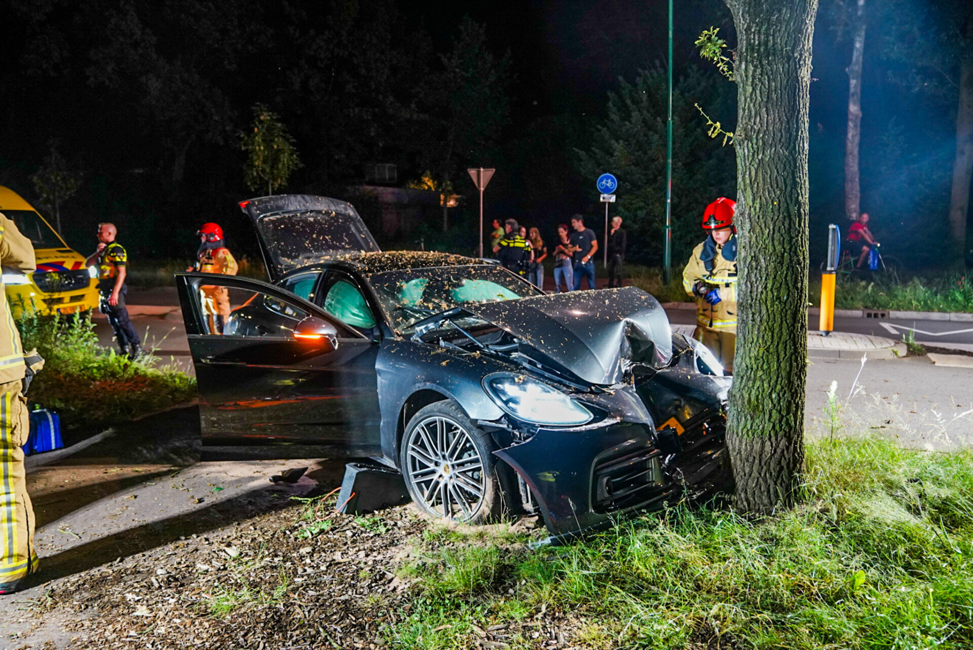 Peperdure Porsche total loss na ongeval