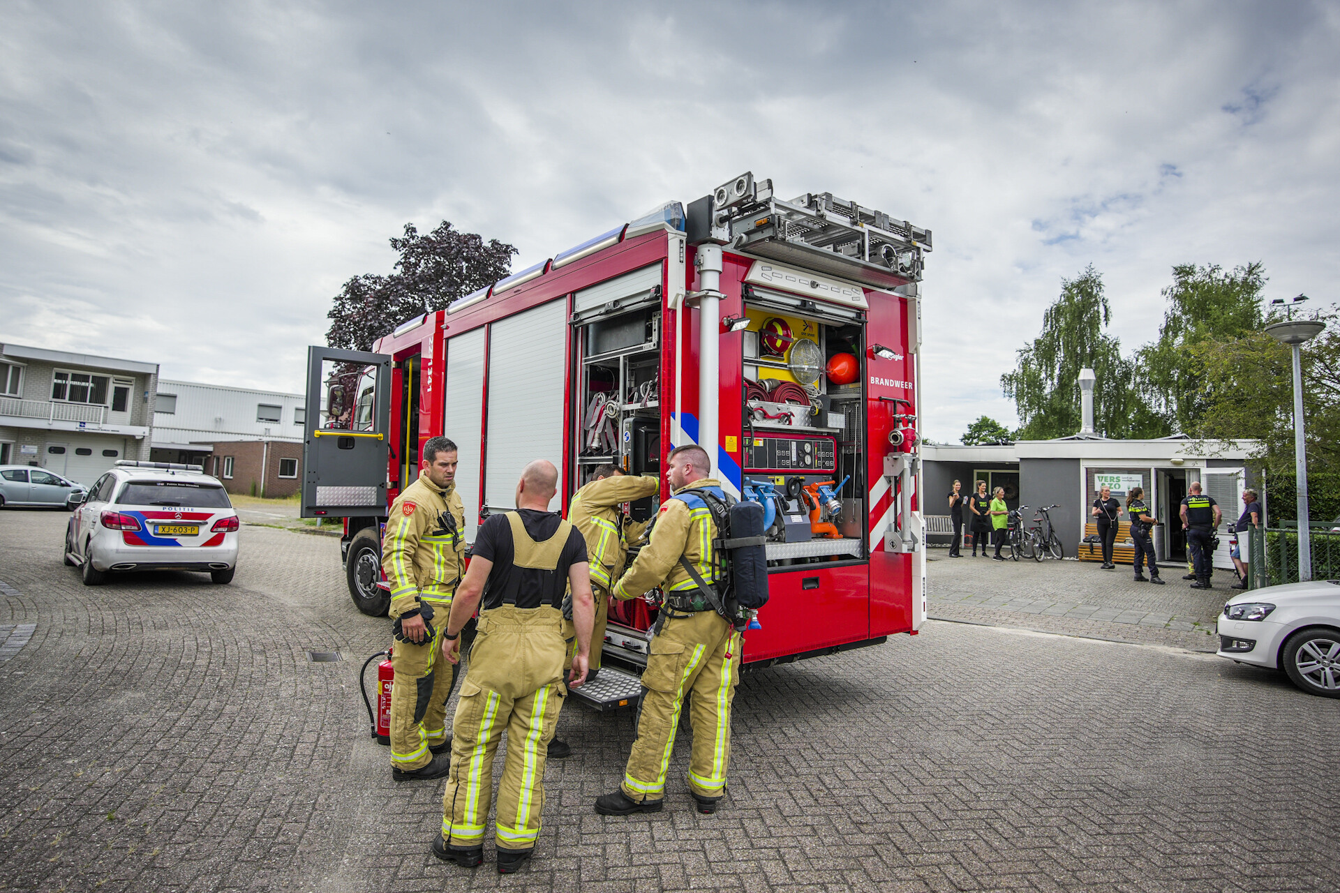 Schade na brand in keuken cateringbedrijf
