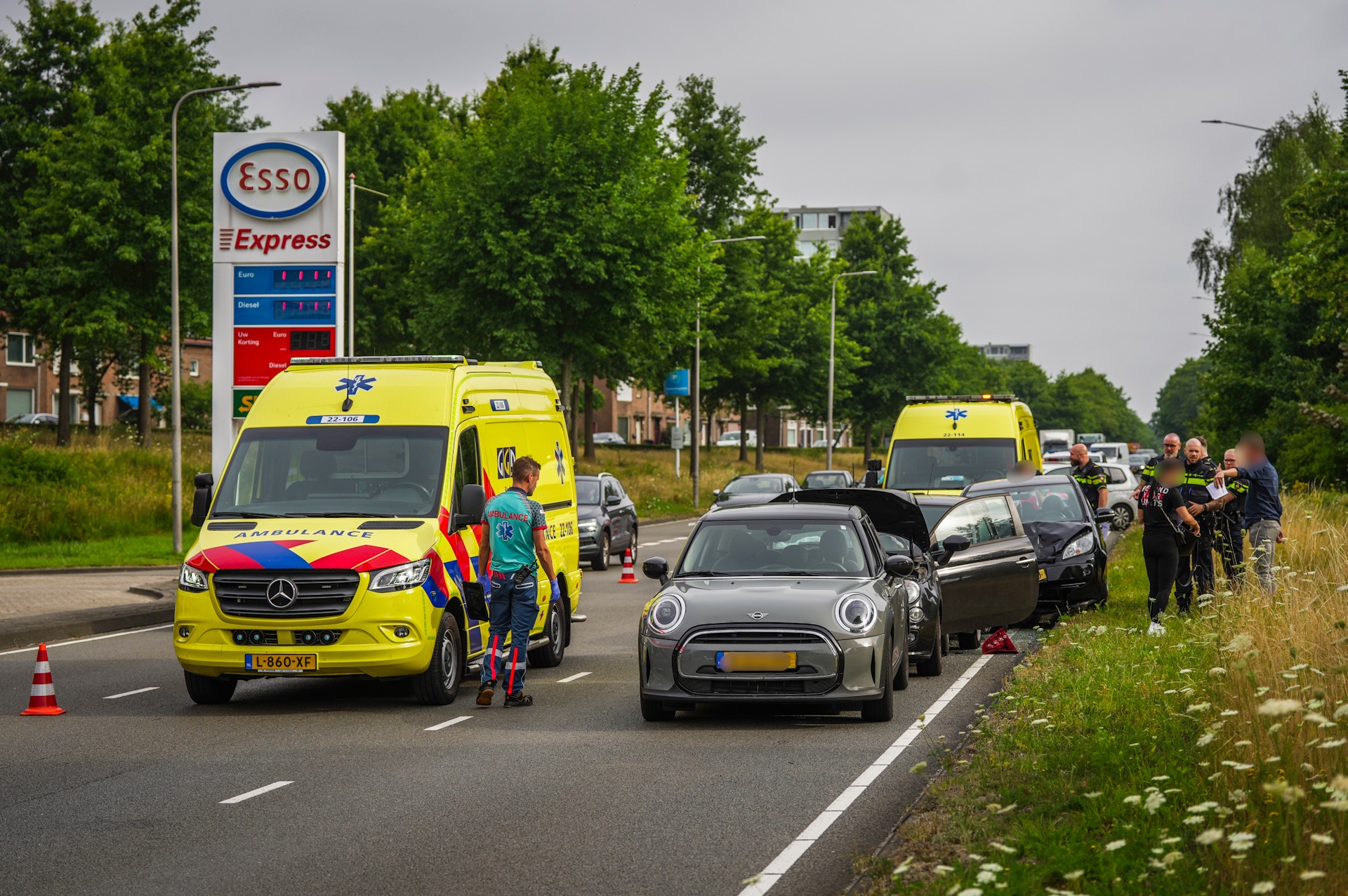gewonde bij kettingbotsing in Eindhoven