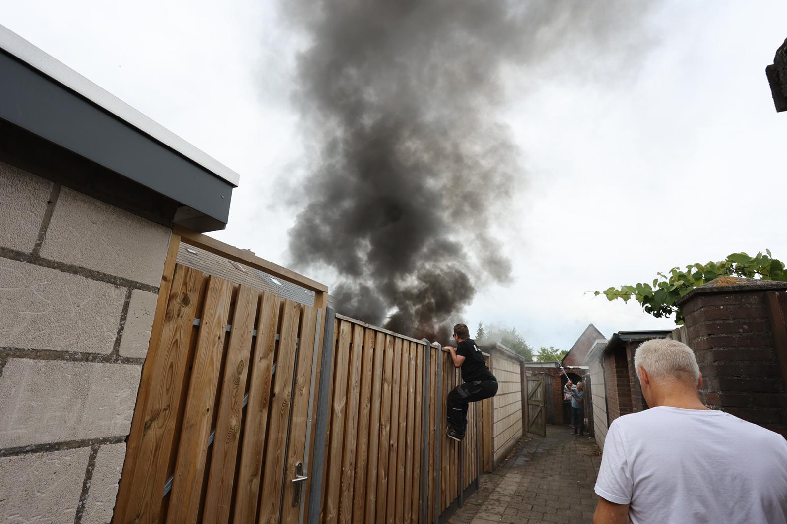 Schuur verwoest door brand in Drunen