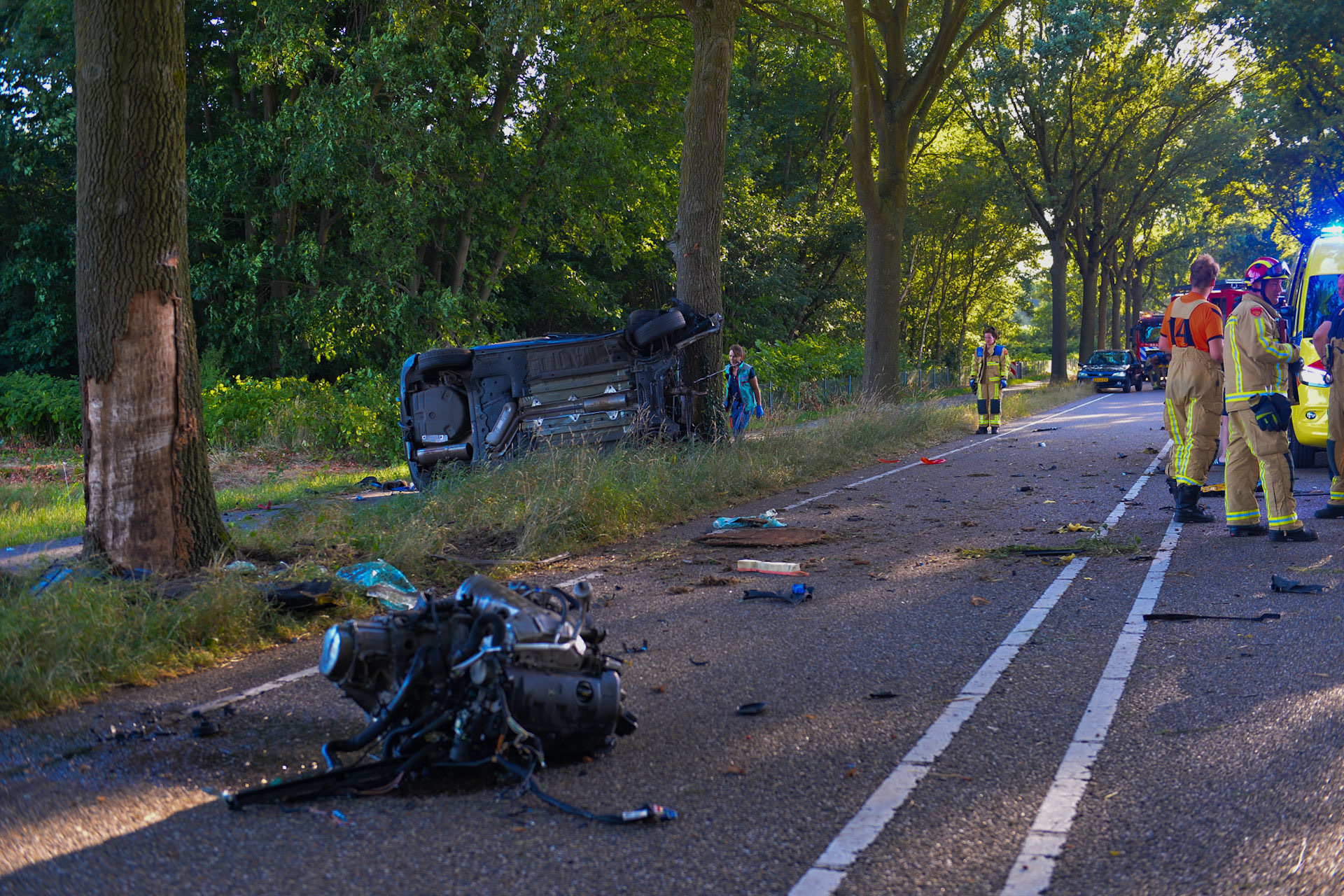 Jongeman raakt gewond bij ernstig ongeval
