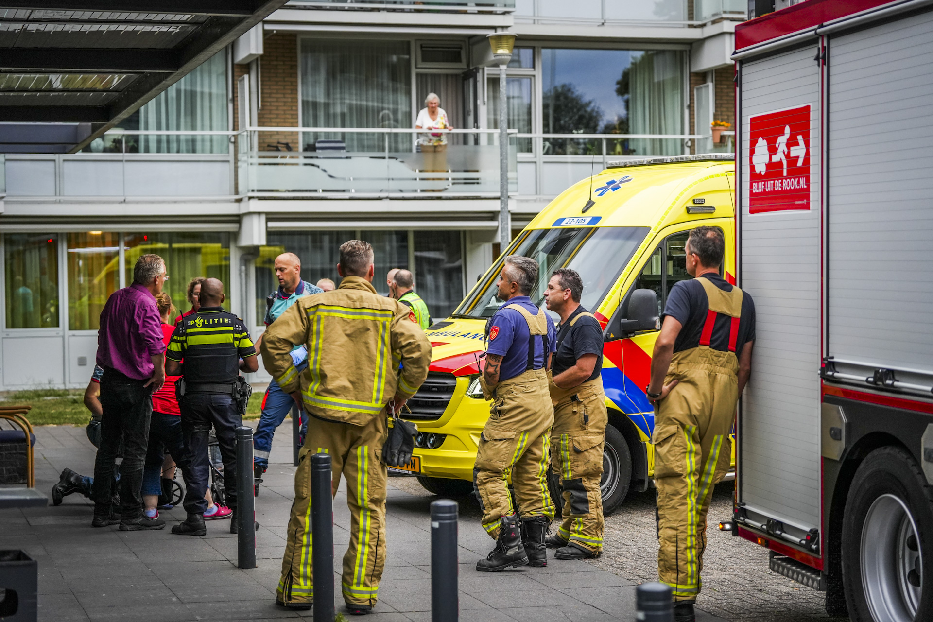 Twee gewonden bij brand in zorgcomplex