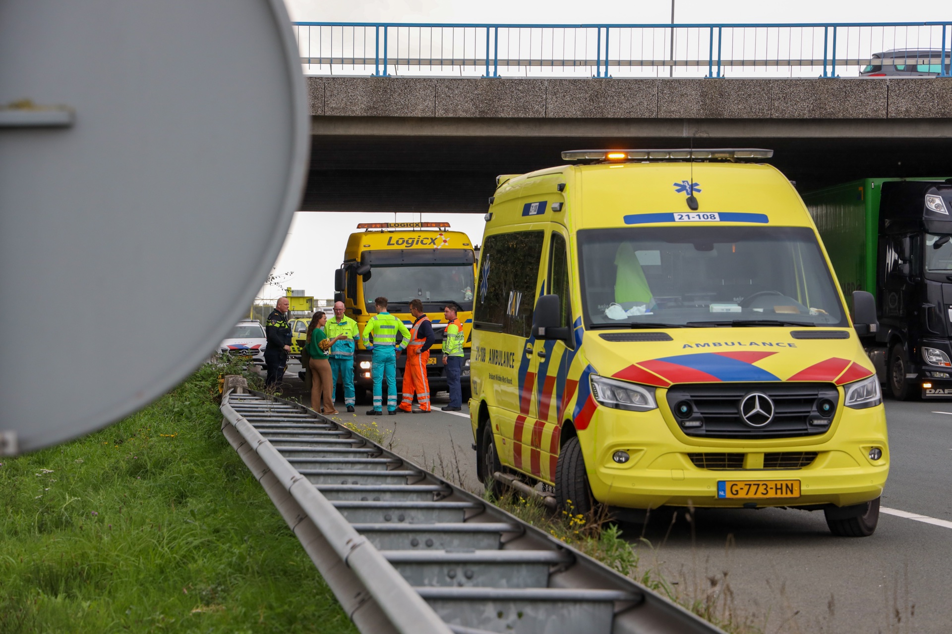 Ongeval op de A2 bij Den Bosch