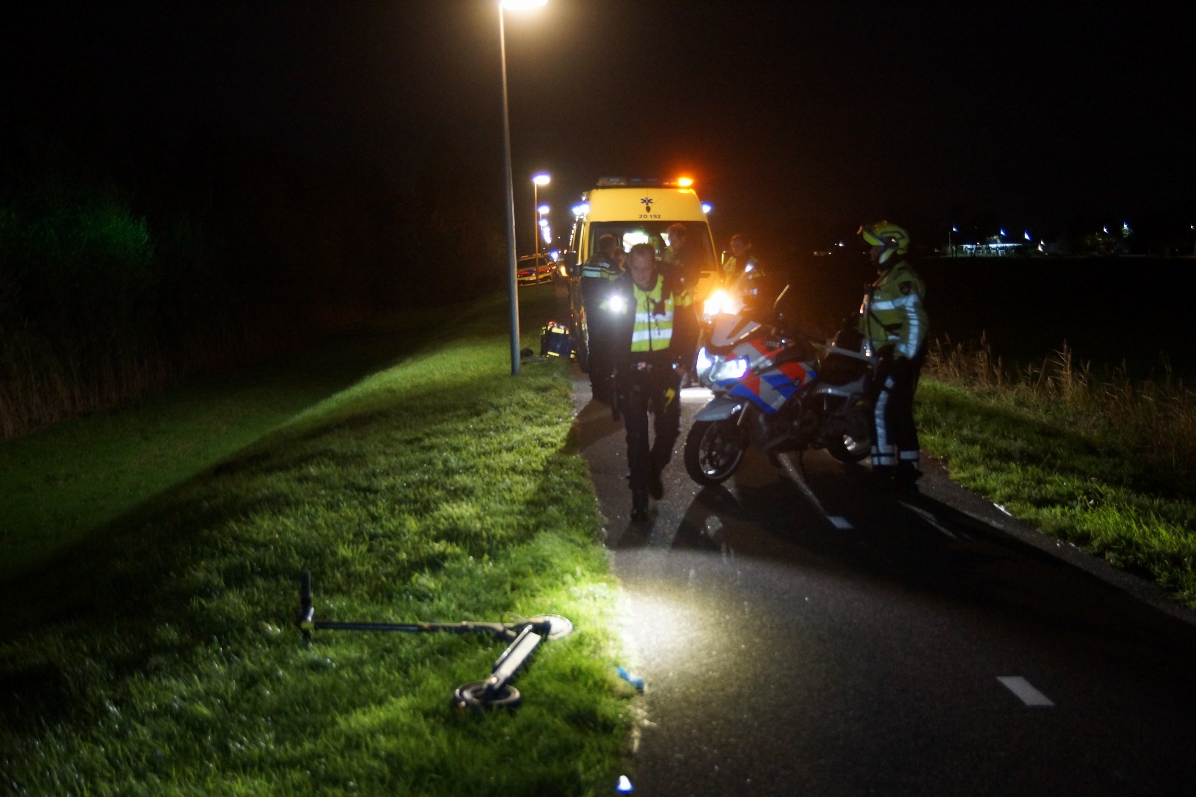 Man zwaargewond na val met elektrische step