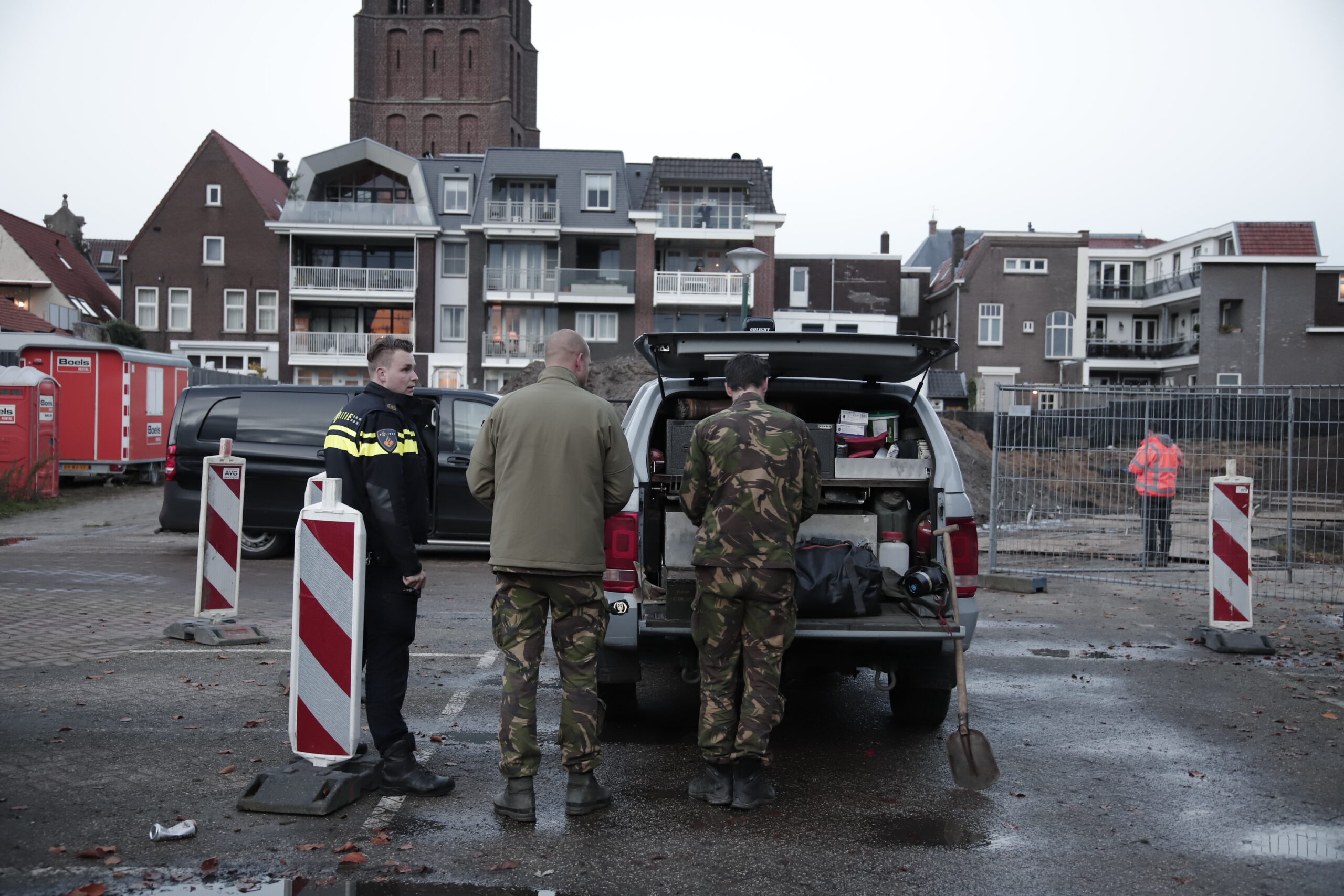 Granaten gevonden bij opgraving naast winkelcentrum