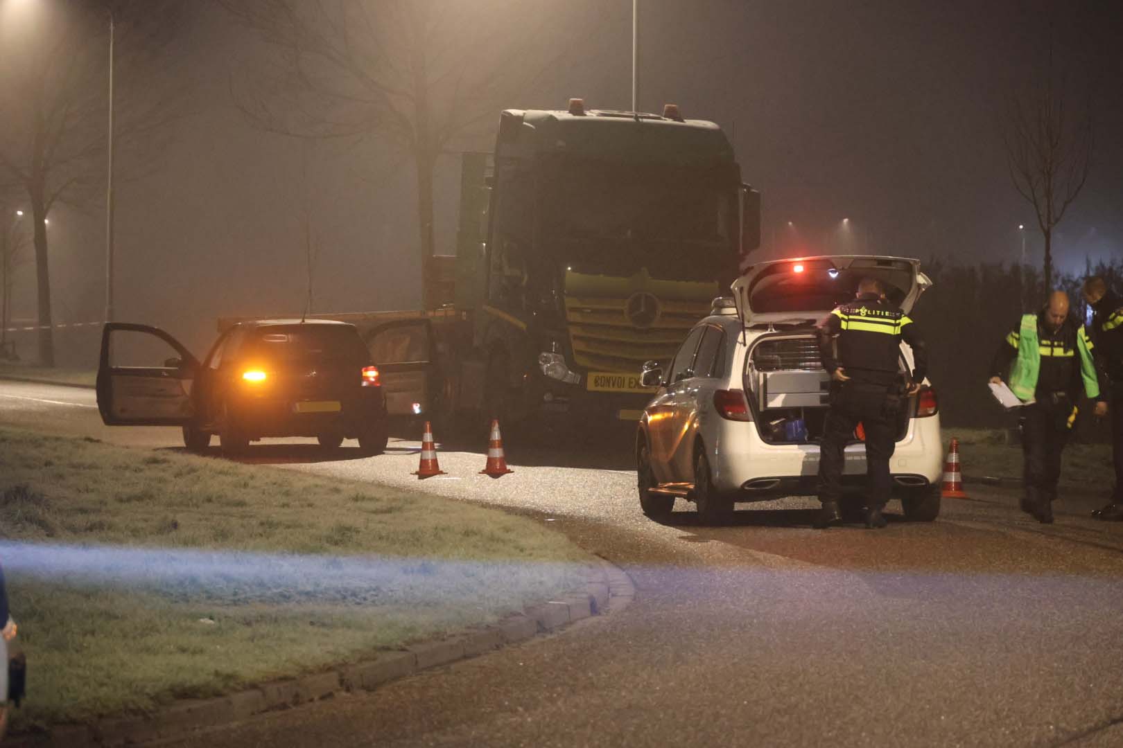 Man wordt klemgereden en beschoten
