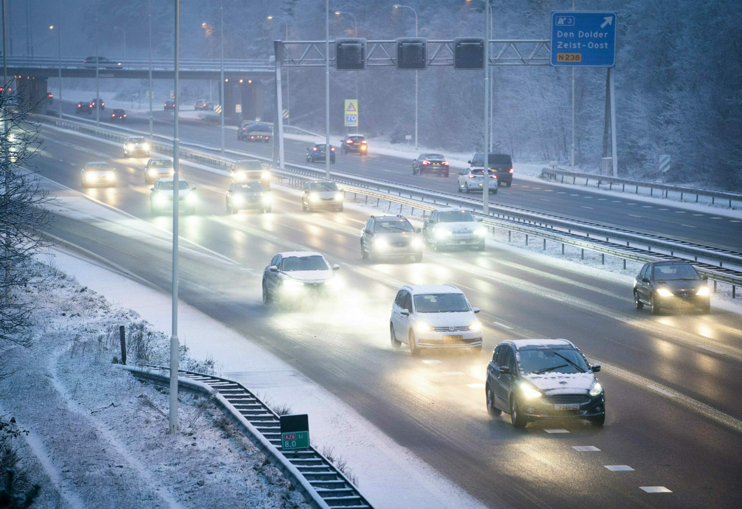 Code oranje in zuidoosten vanwege gladheid door ijzel