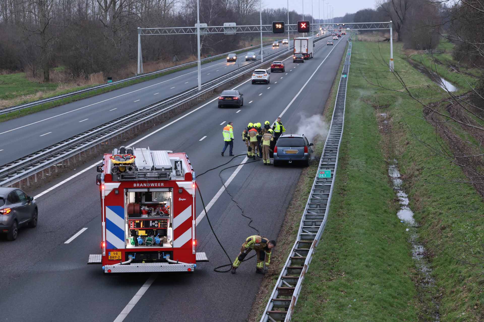 Auto Uitgebrand Op Snelweg - 112Brabant