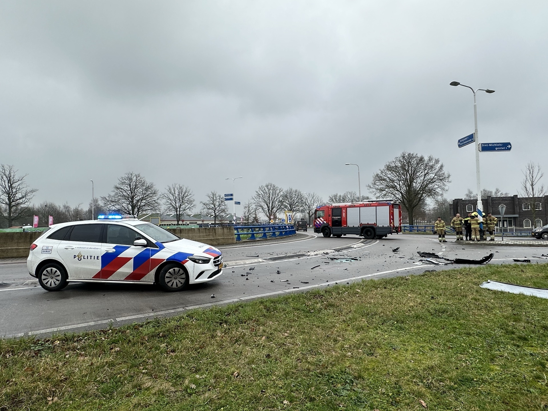 Flinke Ravage Na Ongeval Op Rotonde N617 - 112Brabant