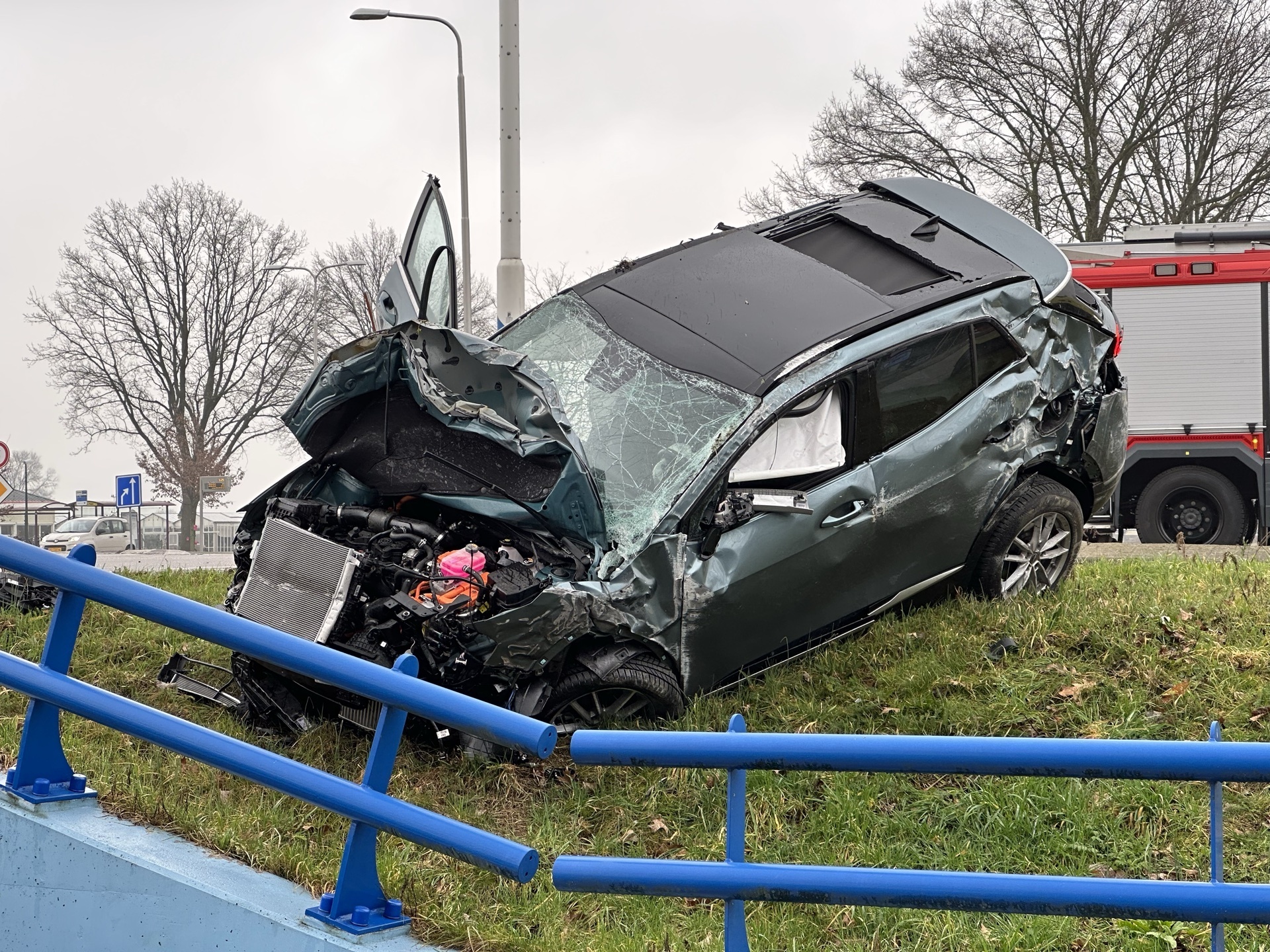 Flinke ravage na ongeval op rotonde N617