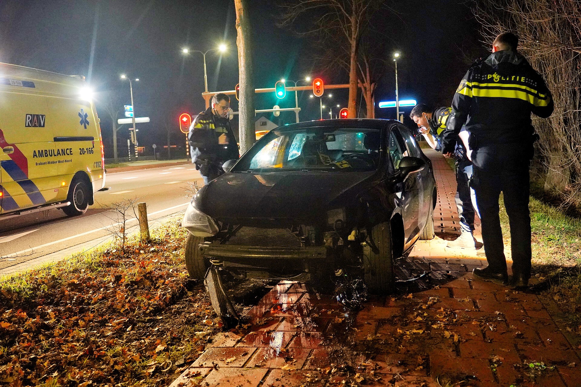 Alcomobilist aangehouden na crash met auto
