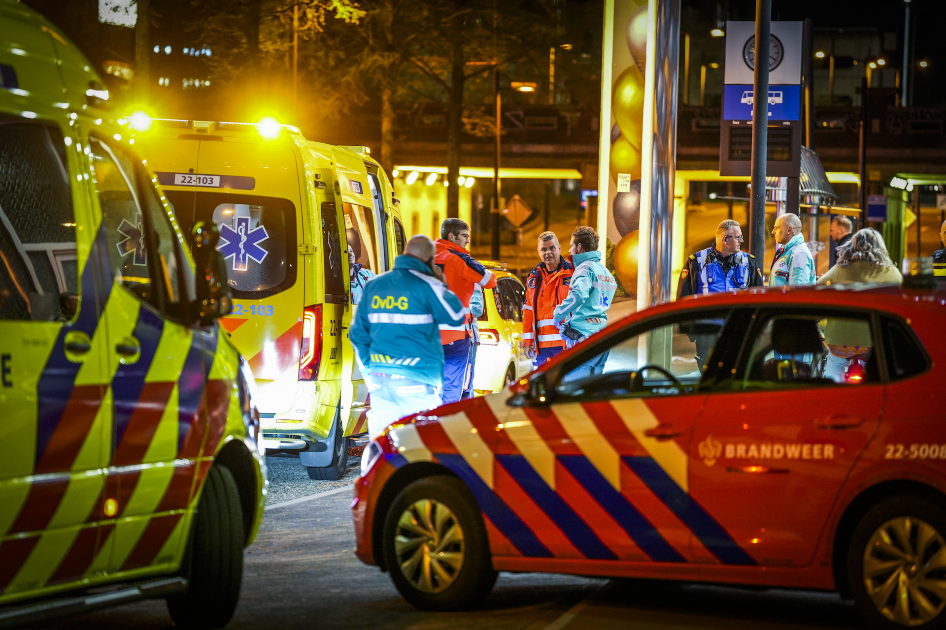 Fietser valt en wordt overreden