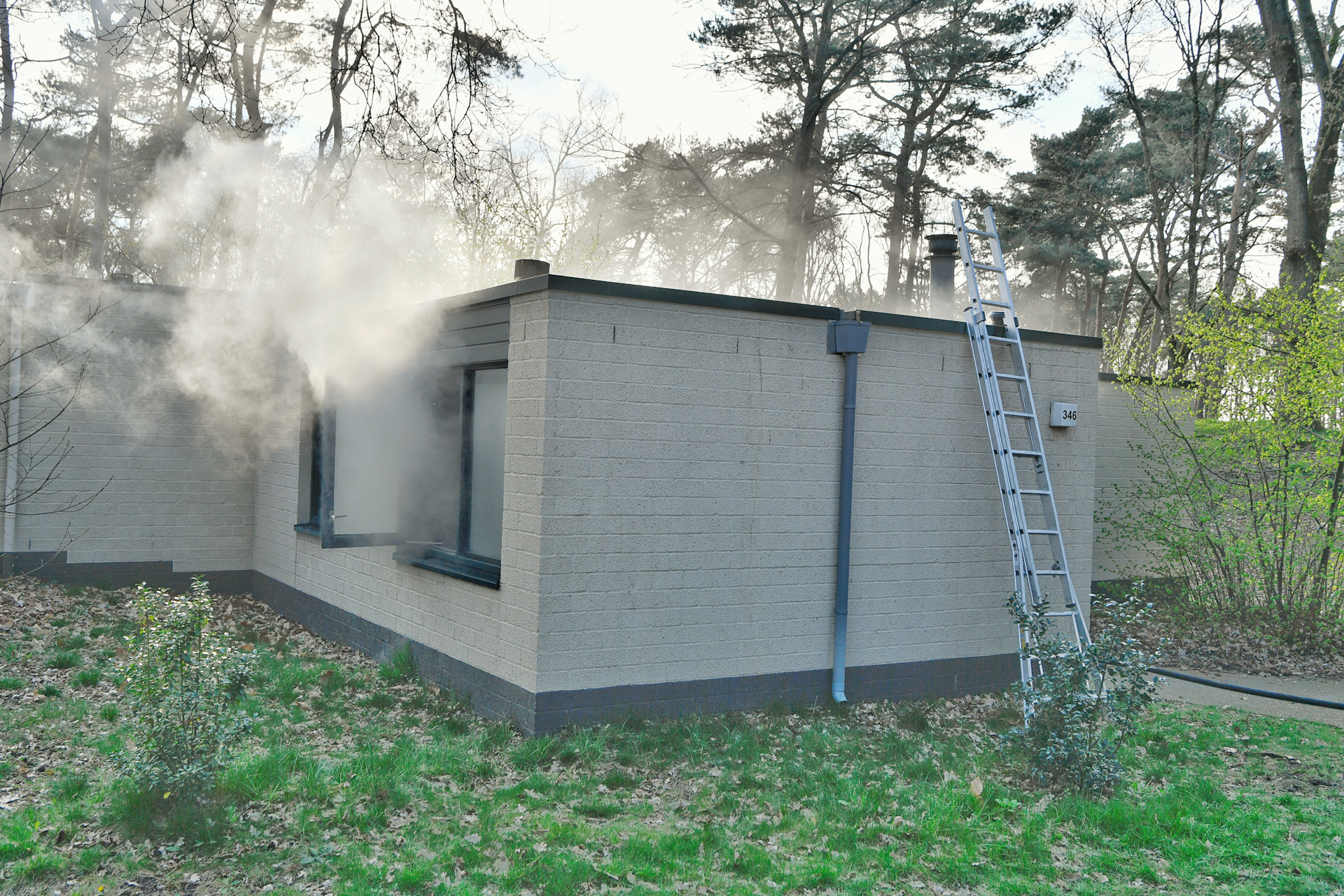 Sauna vliegt in brand op vakantiepark