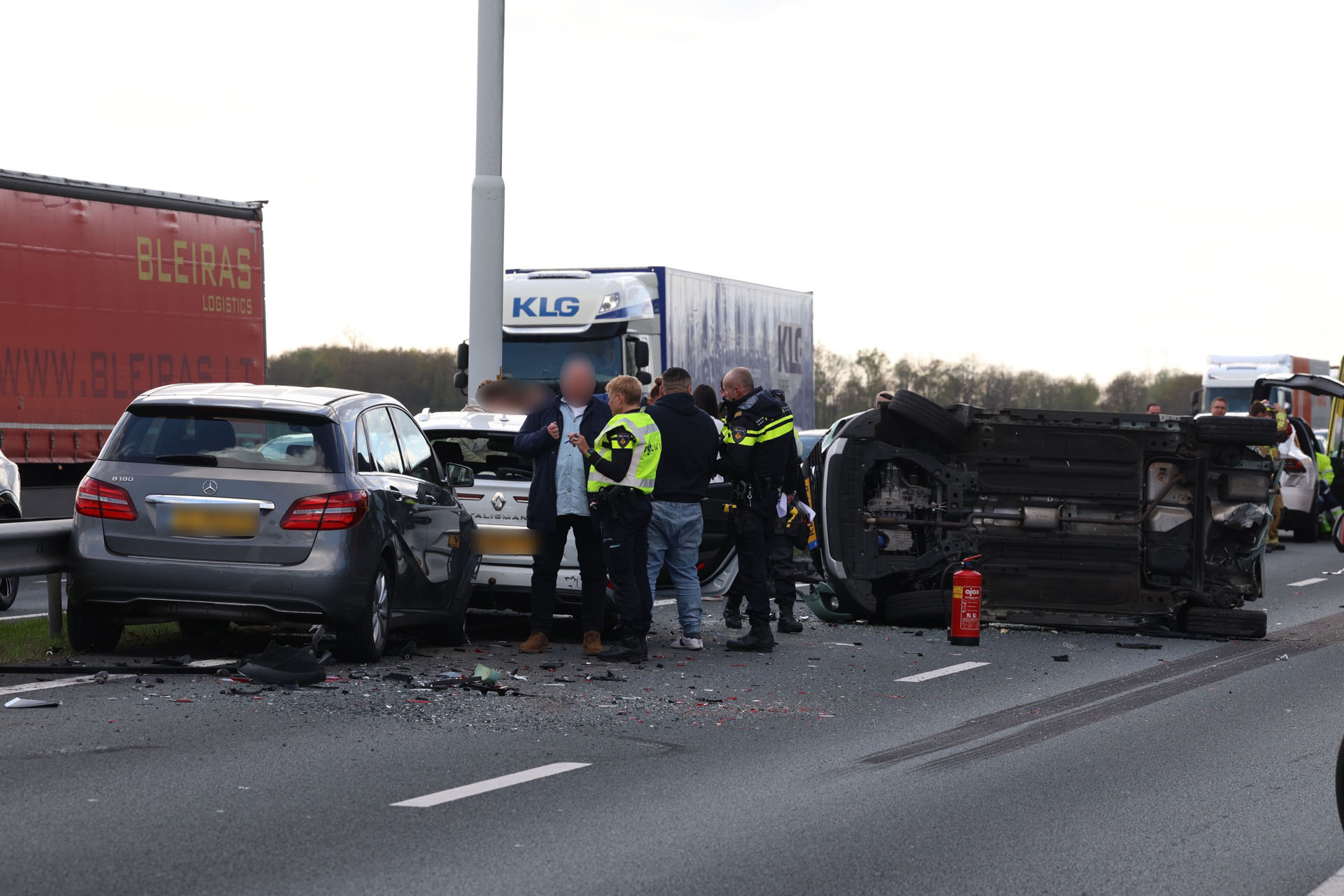Snelweg A58 dicht na ernstig ongeval
