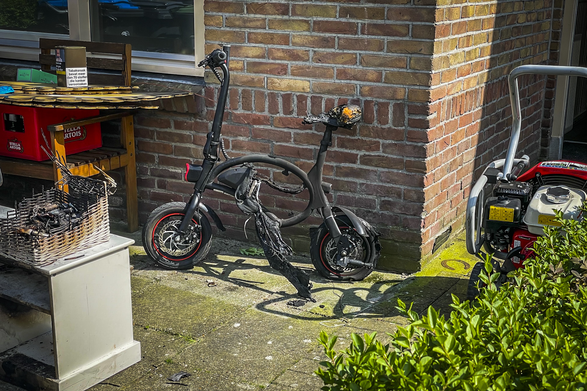 Brand door accu elektrische fiets