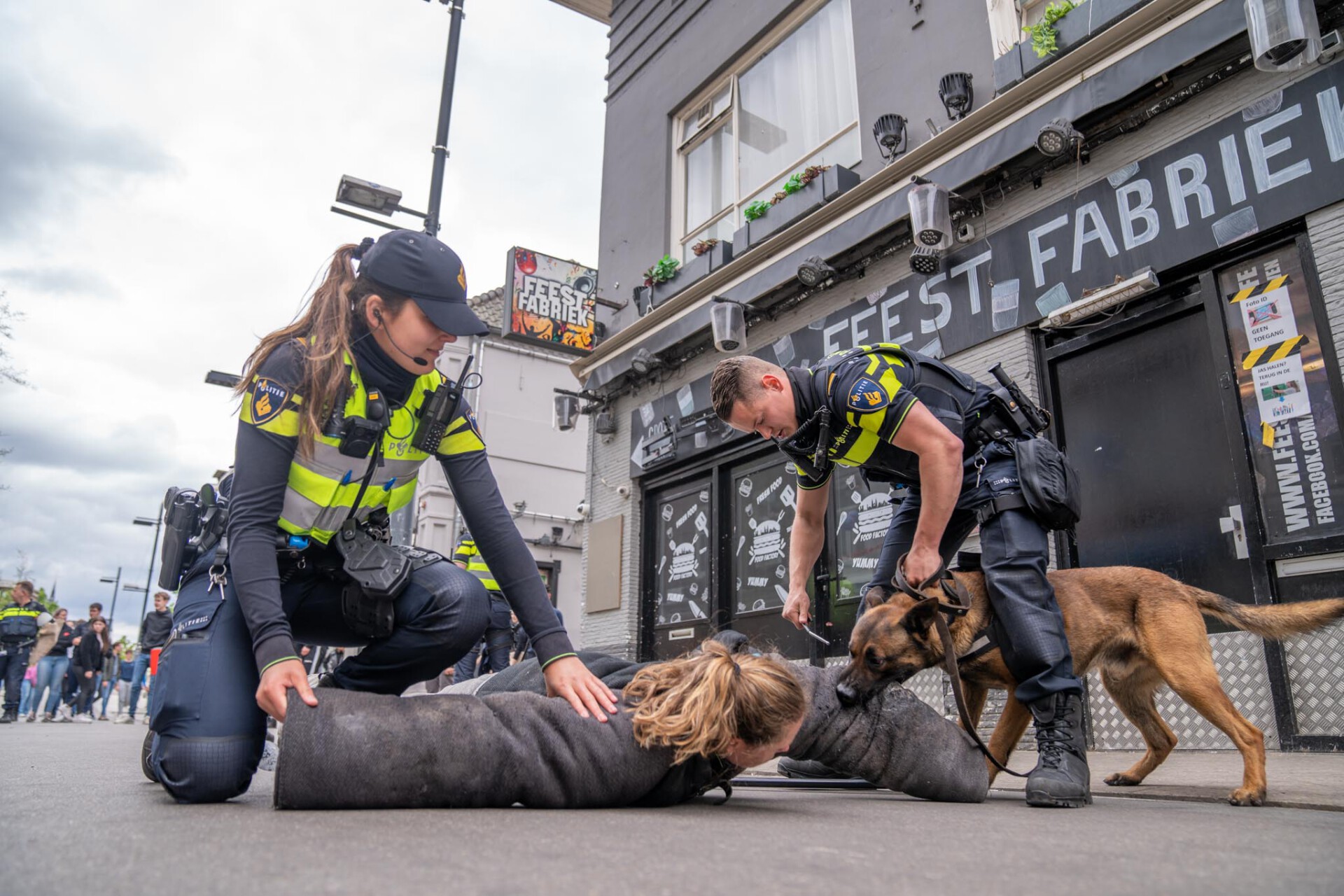 150 scholieren gaven tegenspel bij politie-oefening in Eindhoven