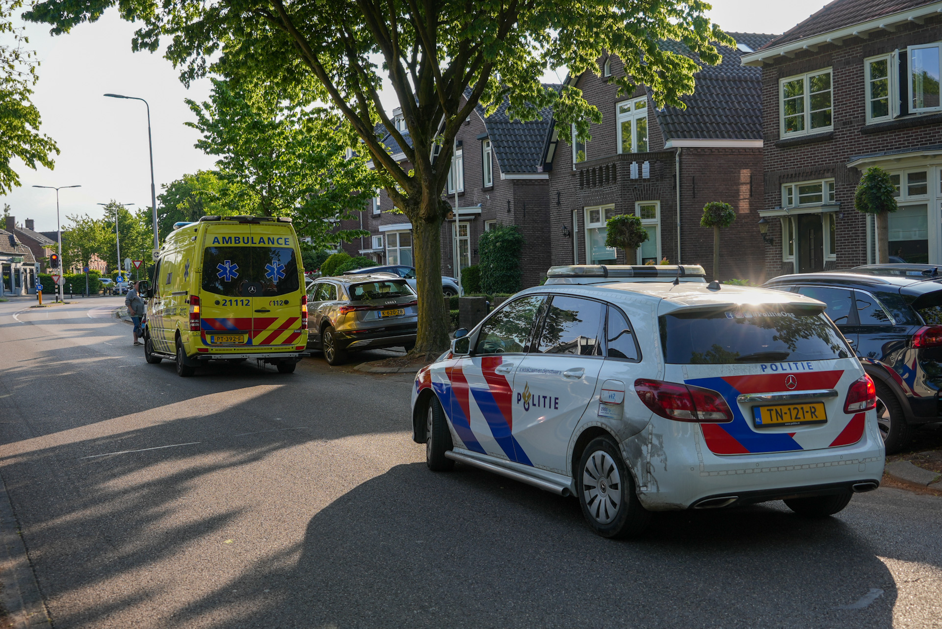 Man wordt niet lekker op de fiets en komt ten val