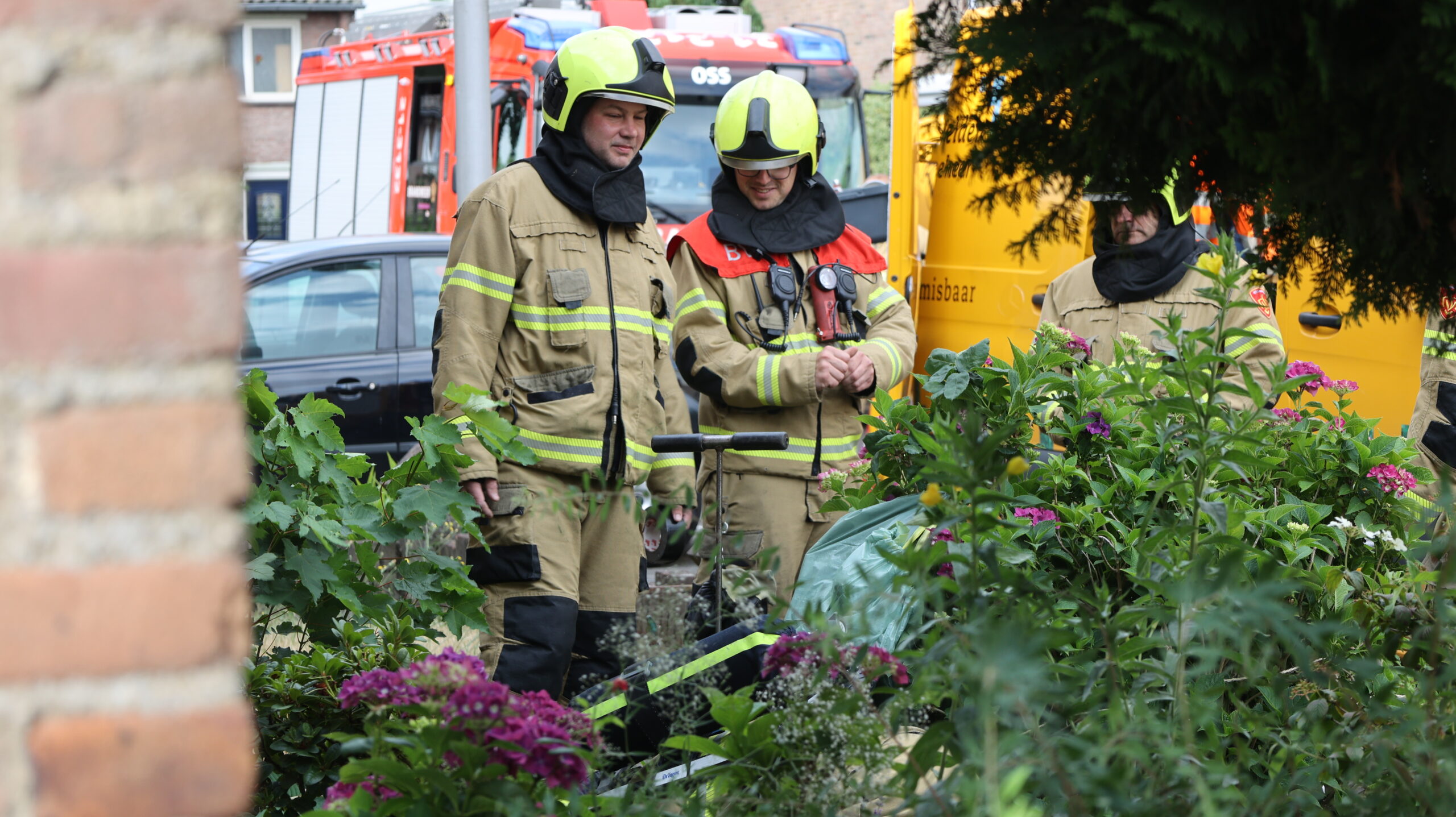 Gasleiding geraakt tijdens rioolwerkzaamheden