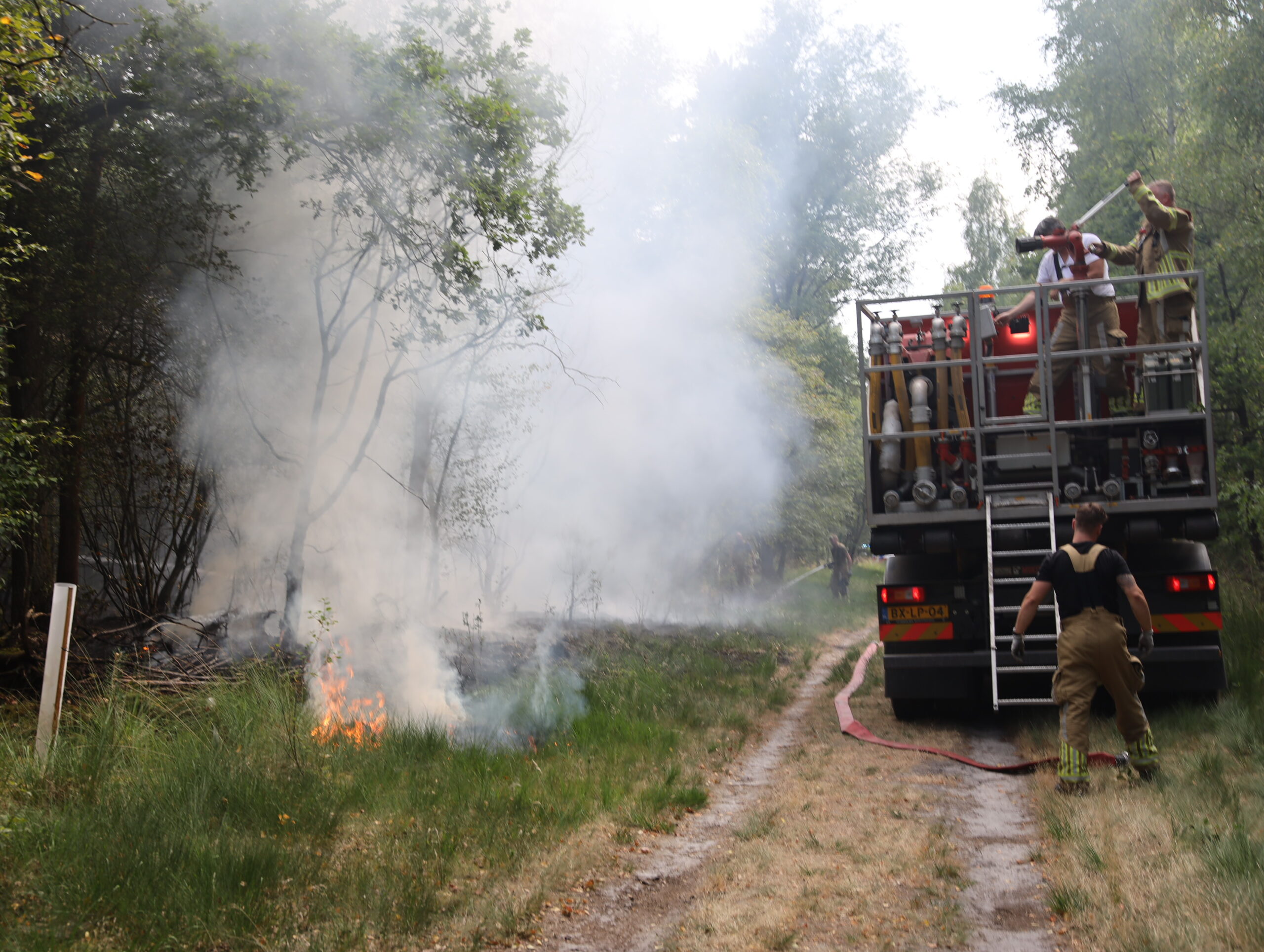 Brand in natuurgebied snel onder controle