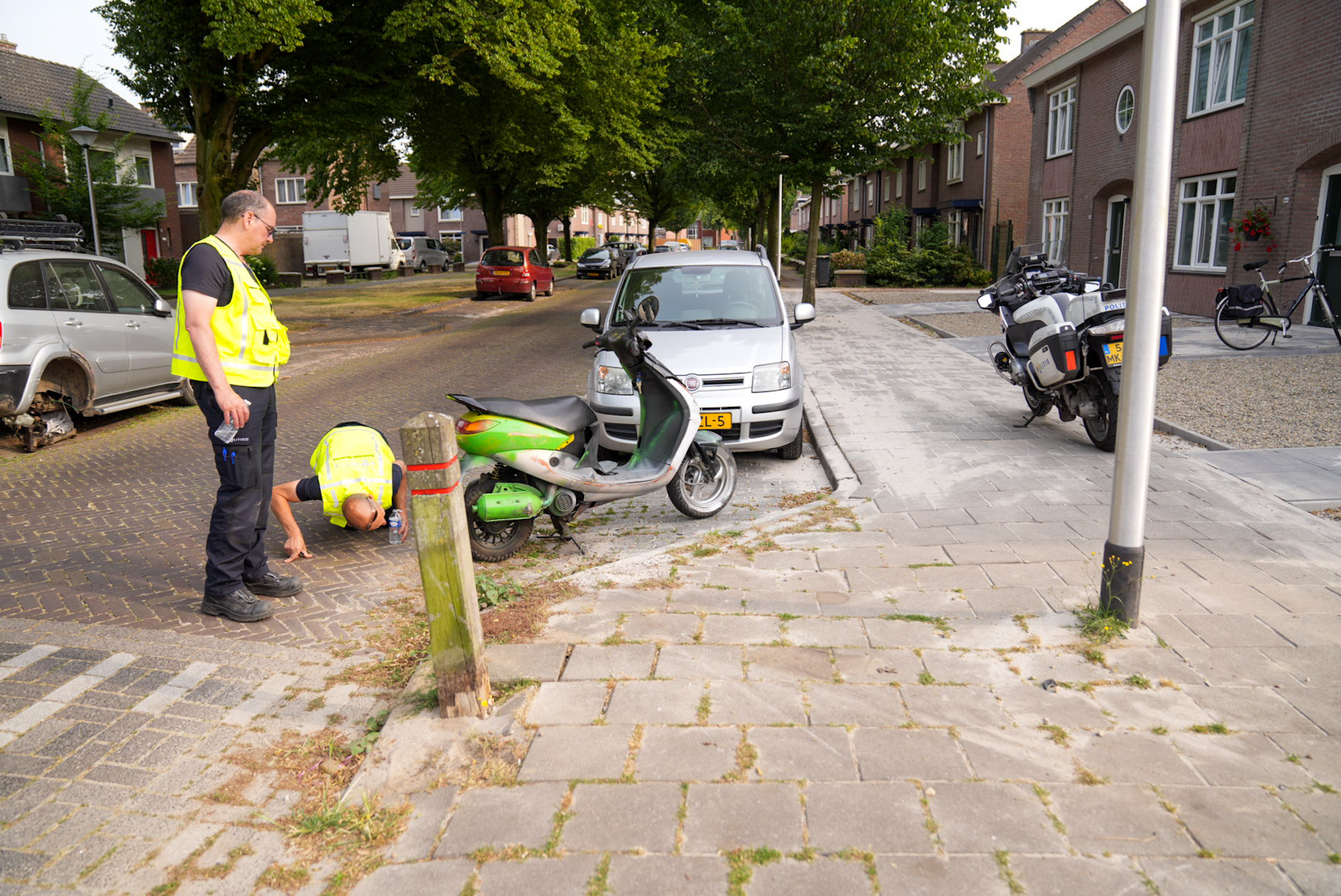 Scooterrijder raakt gewond bij achtervolging