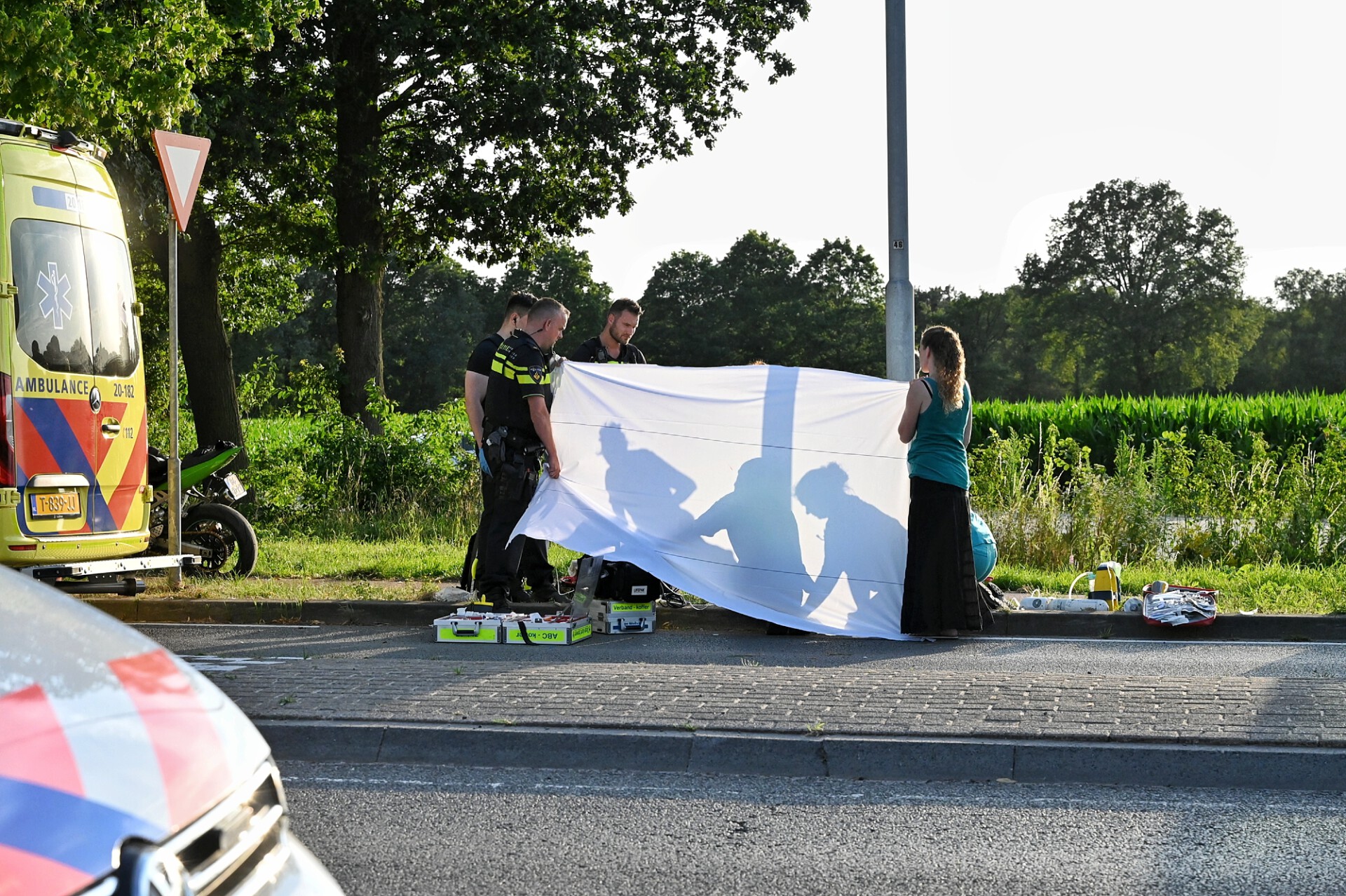 Motorrijder overlijdt door ongeluk