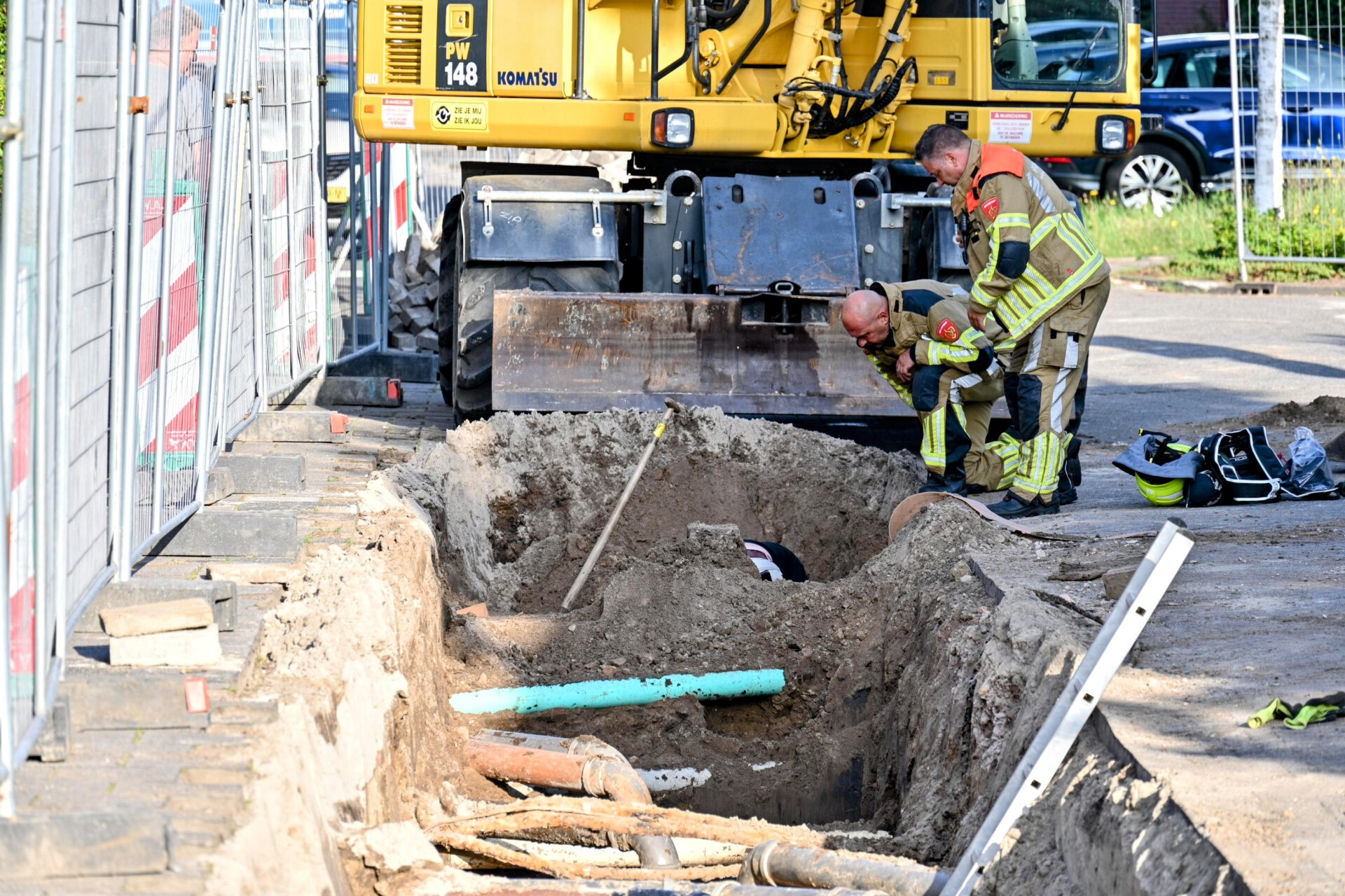Gaslek tijdens graafwerkzaamheden