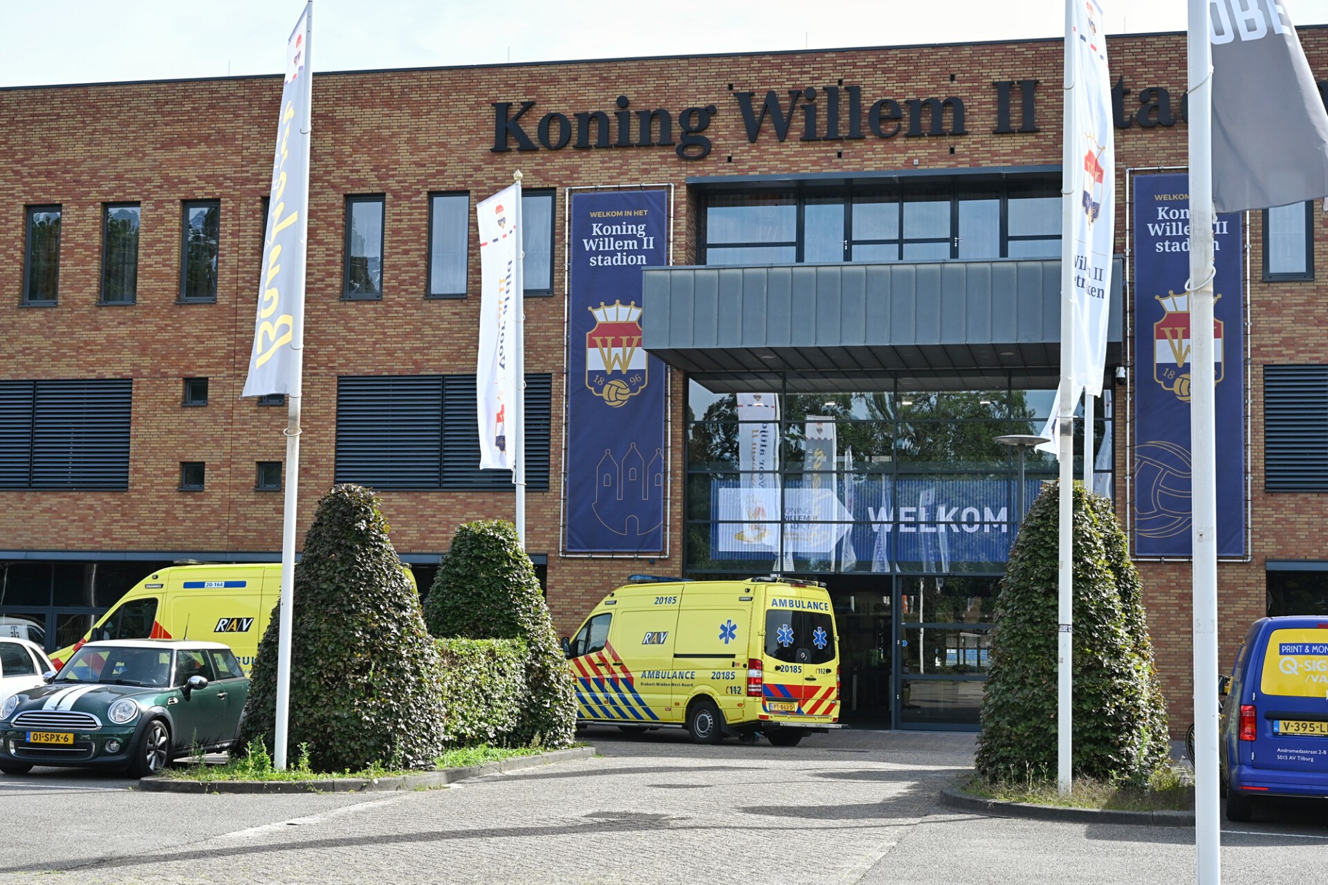 Willem II-speler naar ziekenhuis na allergische reactie
