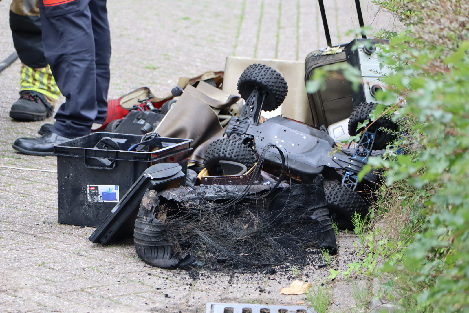 Kelderbrand in een appartementencomplex