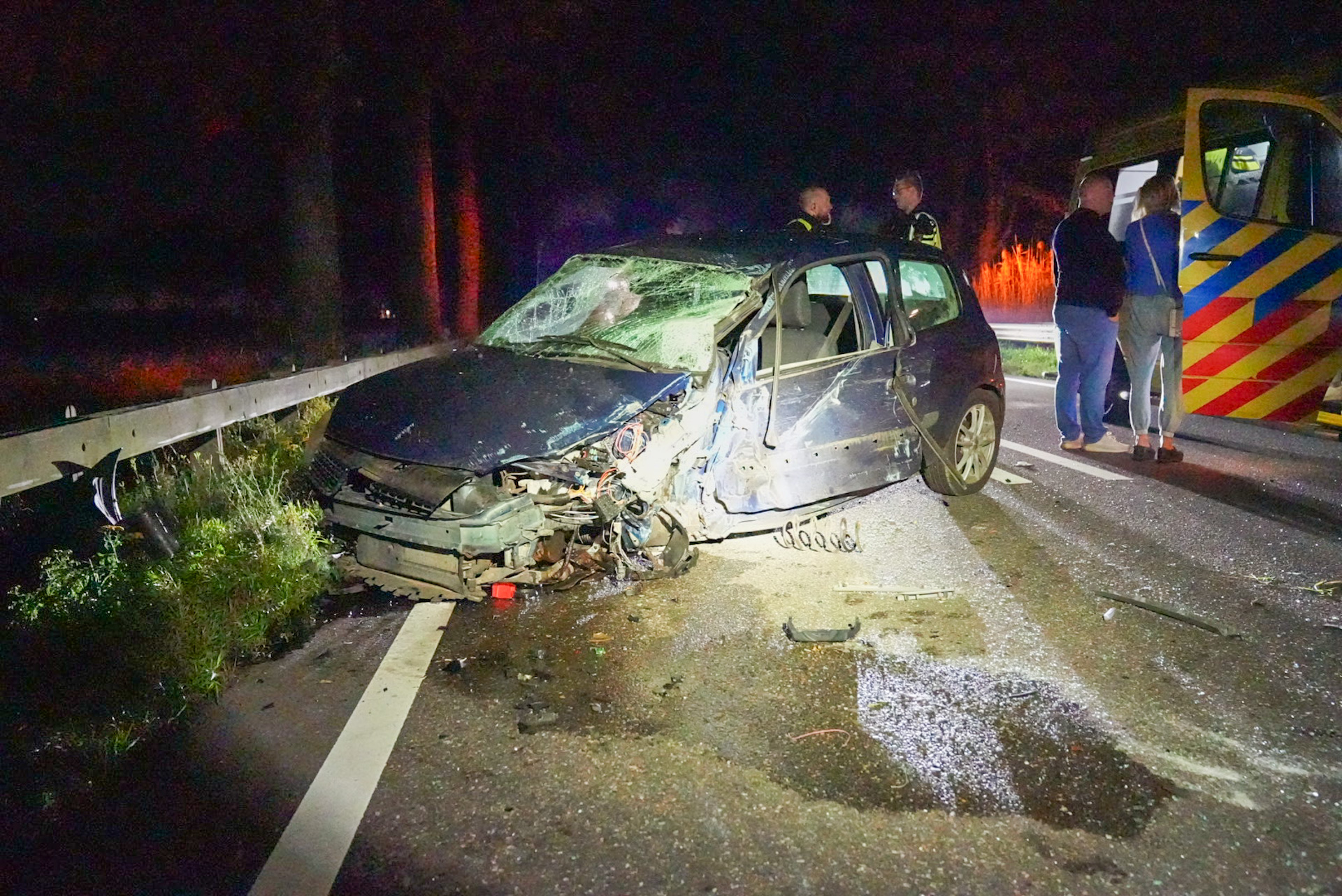 Meerdere gewonden na frontale aanrijding