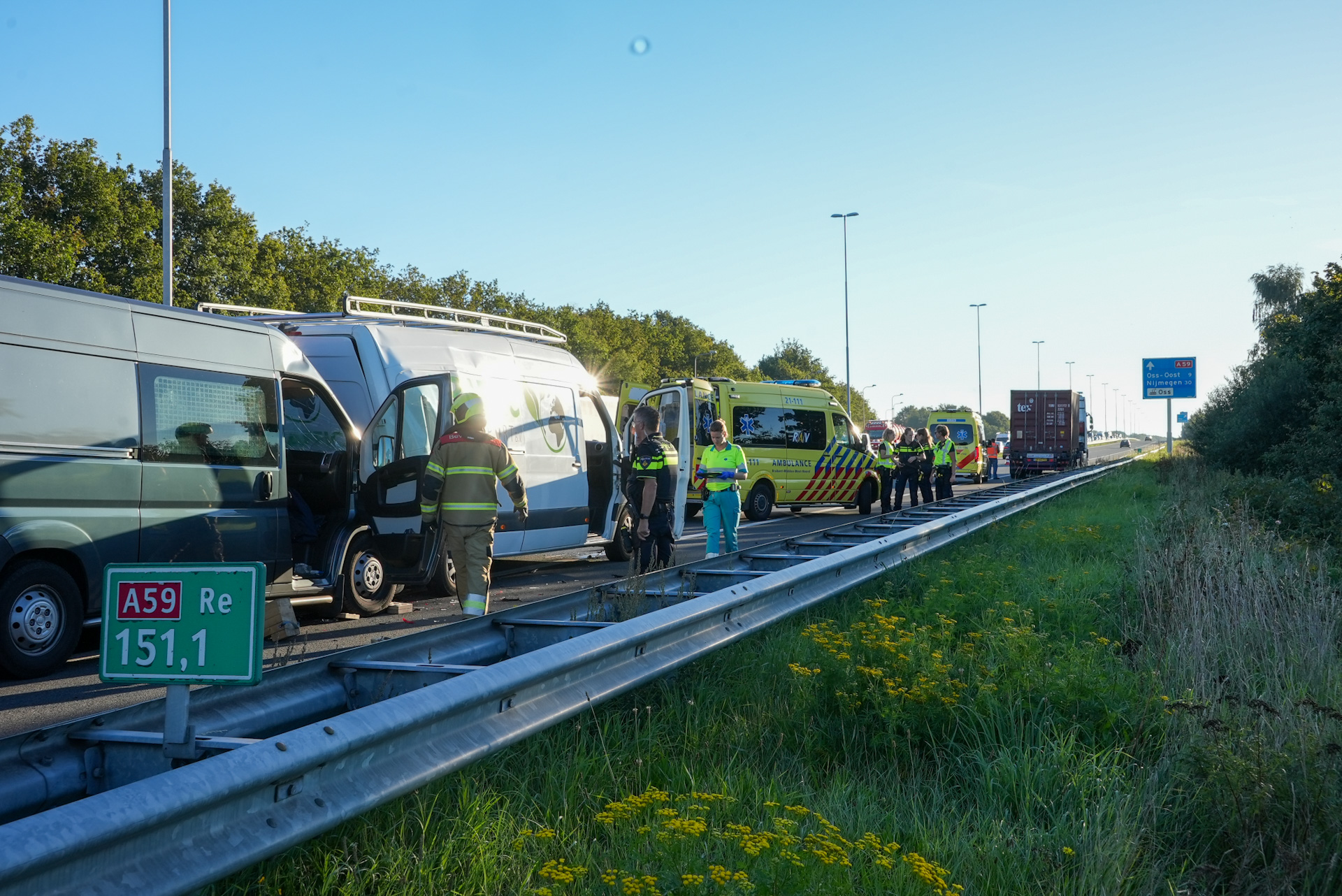 Twee Gewonden Na Kettingbotsing Op Snelweg Brabant