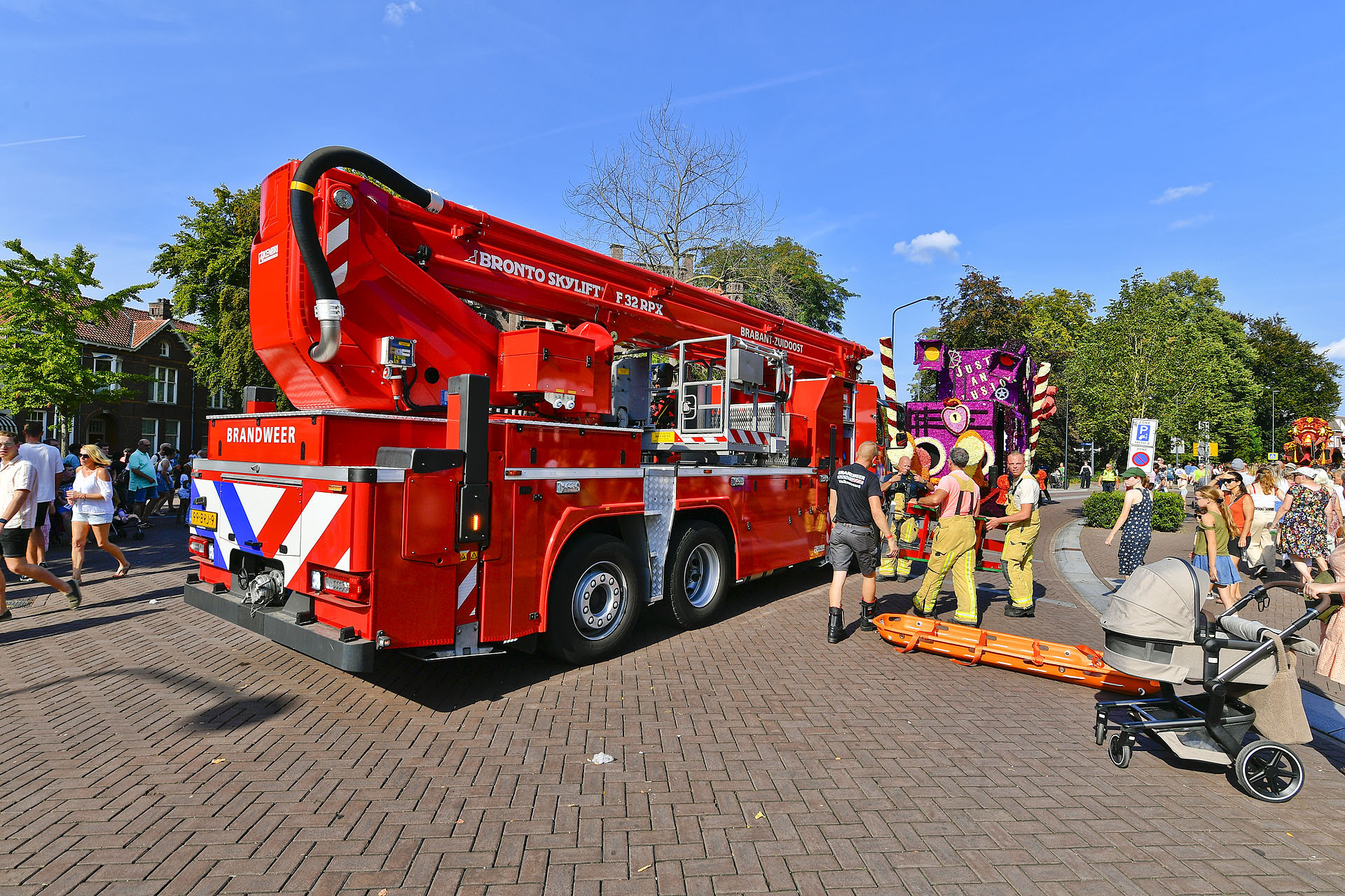 Vrouw onwel wording geworden op corsowagen