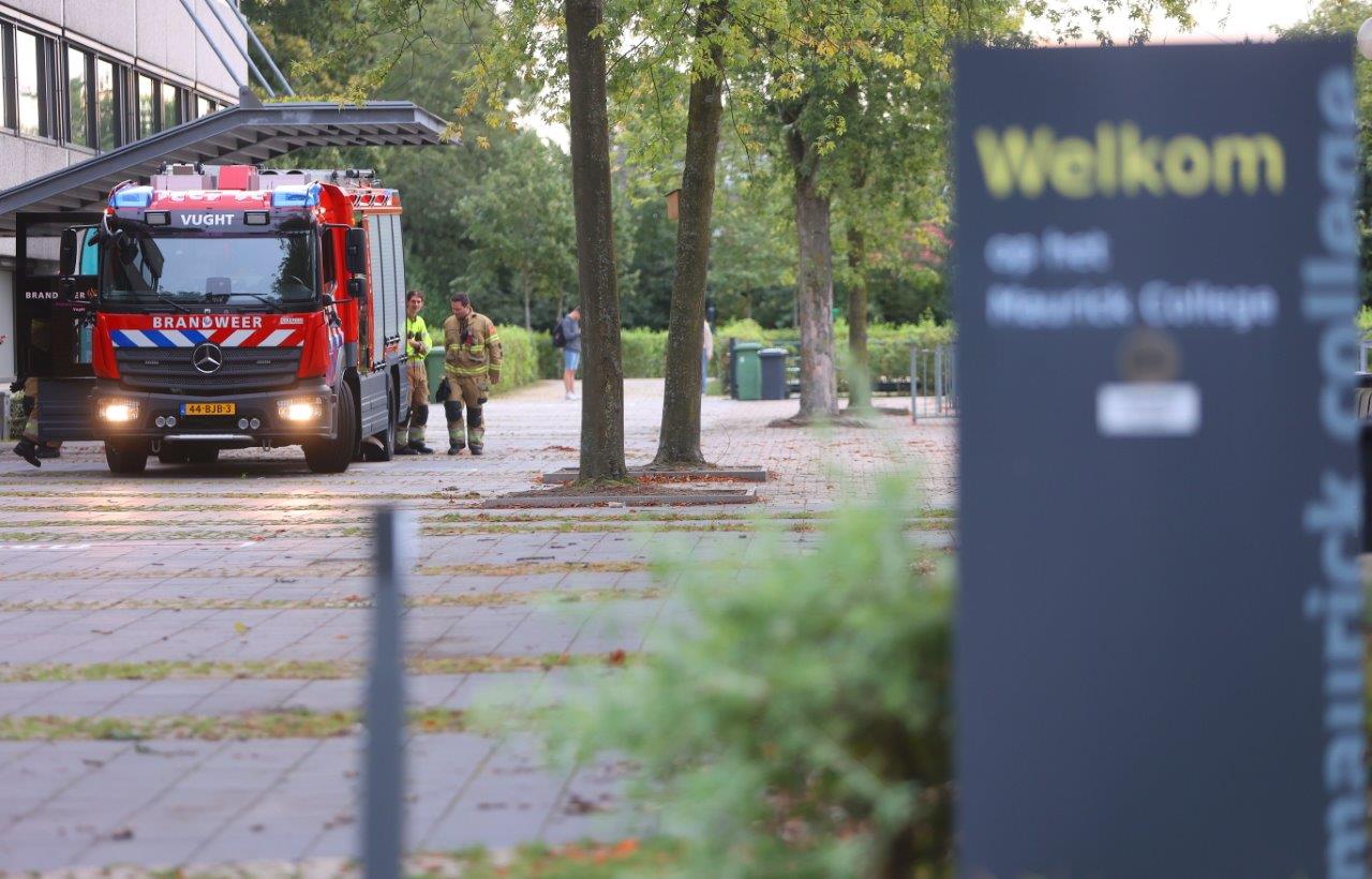 Brand op Maurick College veroorzaakt volledige lesuitval