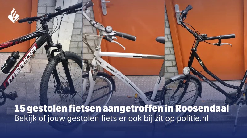 15 gestolen fietsen aangetroffen in woning, twee verdachten aangehouden