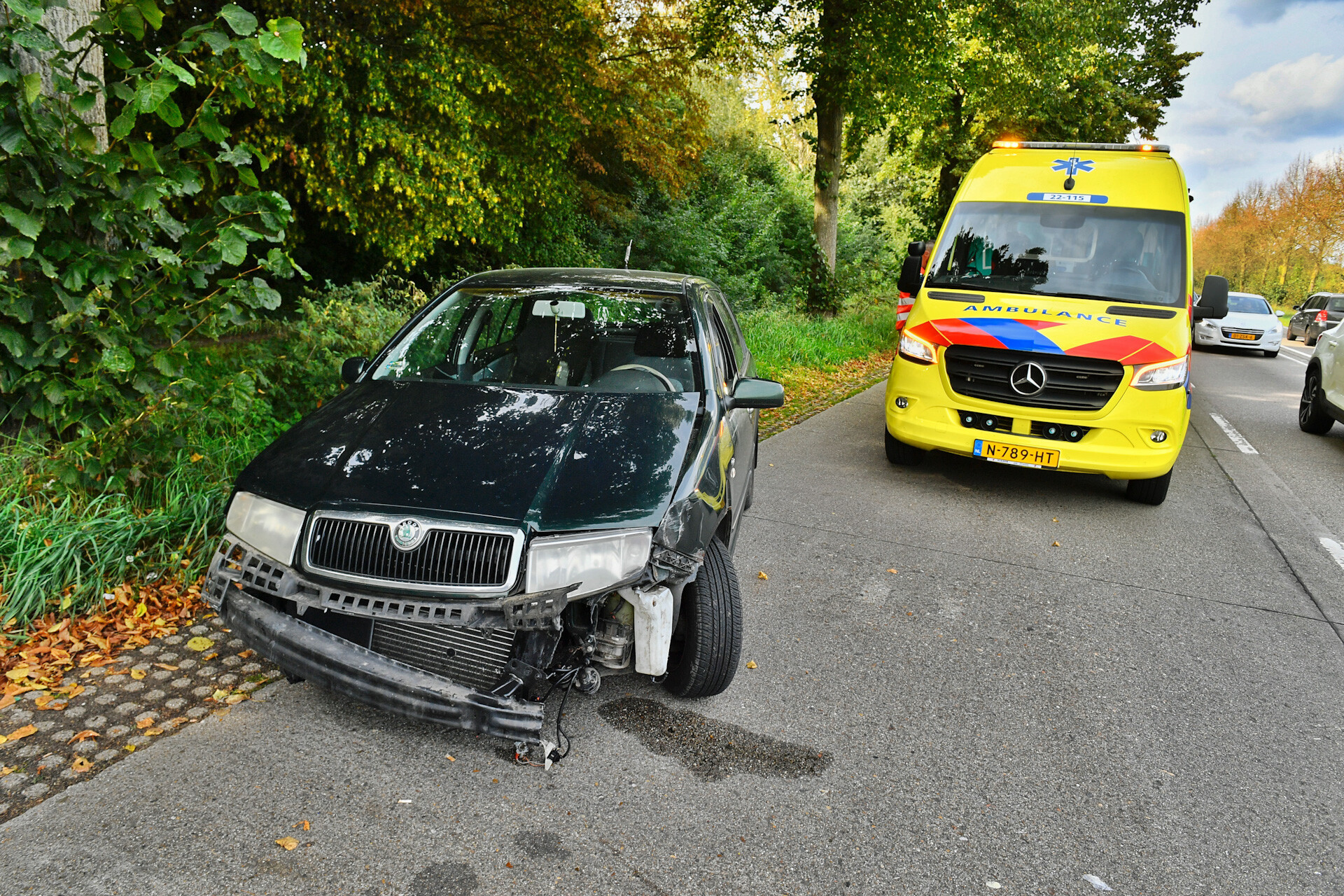Twee ongevallen op dezelfde plek