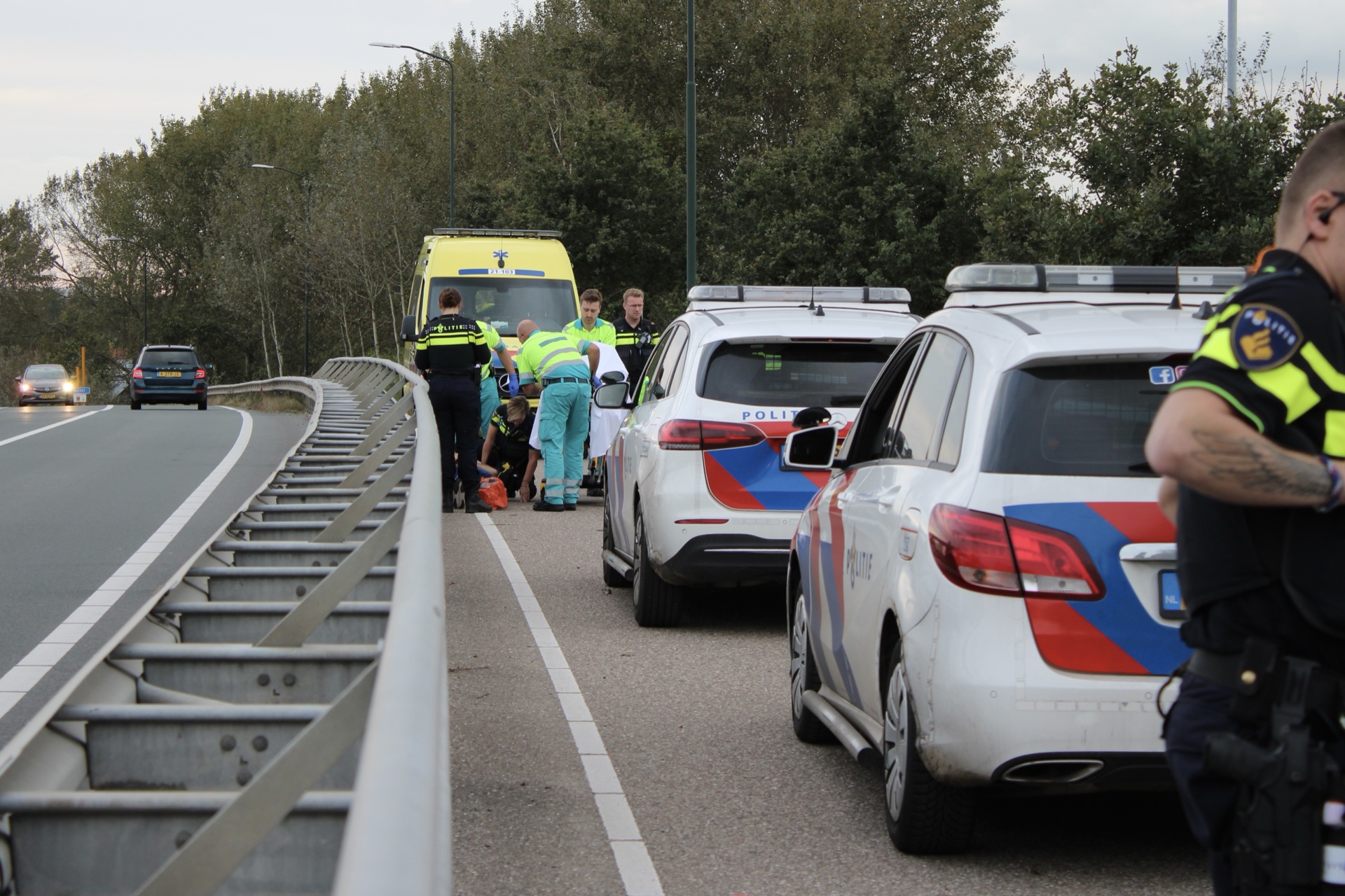 Voetganger gewond na botsing met fietser