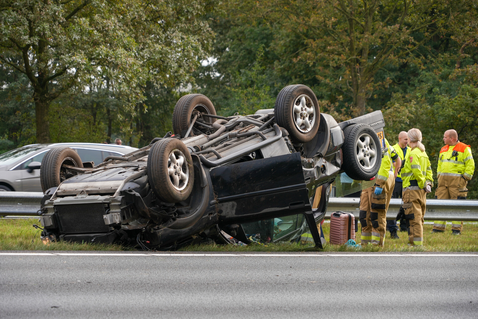 Auto Met Moeder En Twee Kinderen Vliegt Over De Kop - 112Brabant