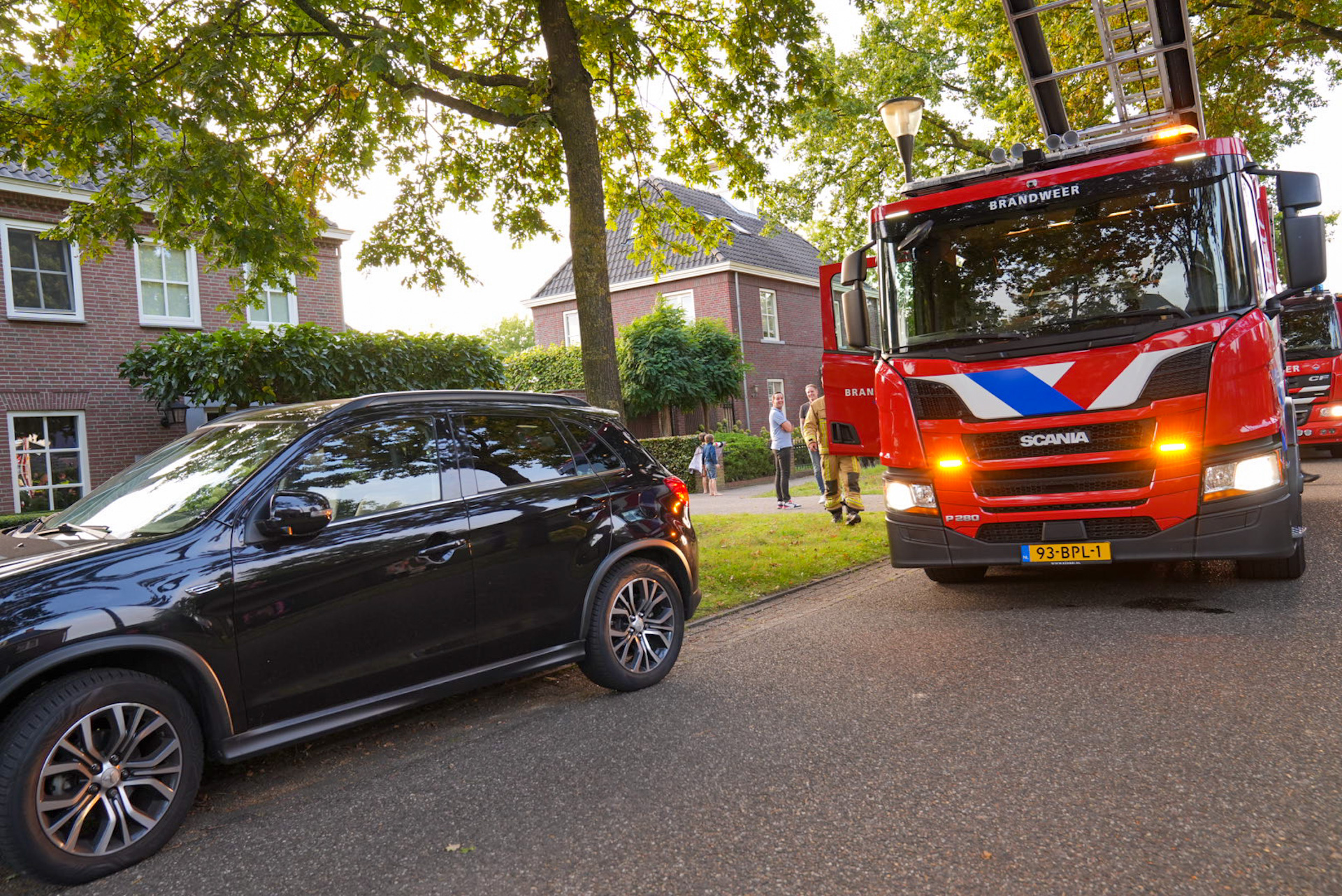 Brand bij wespennest tijdens kinderfeest