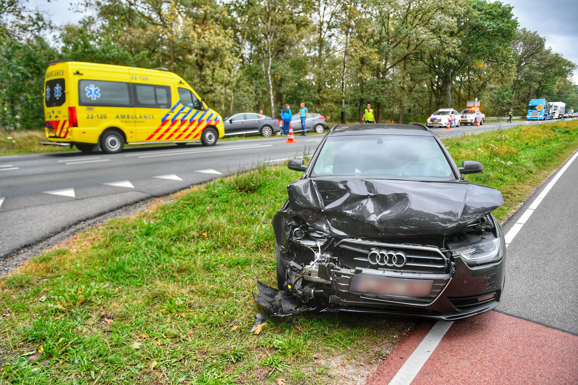 Kettingbotsing op N69 in Valkenswaard