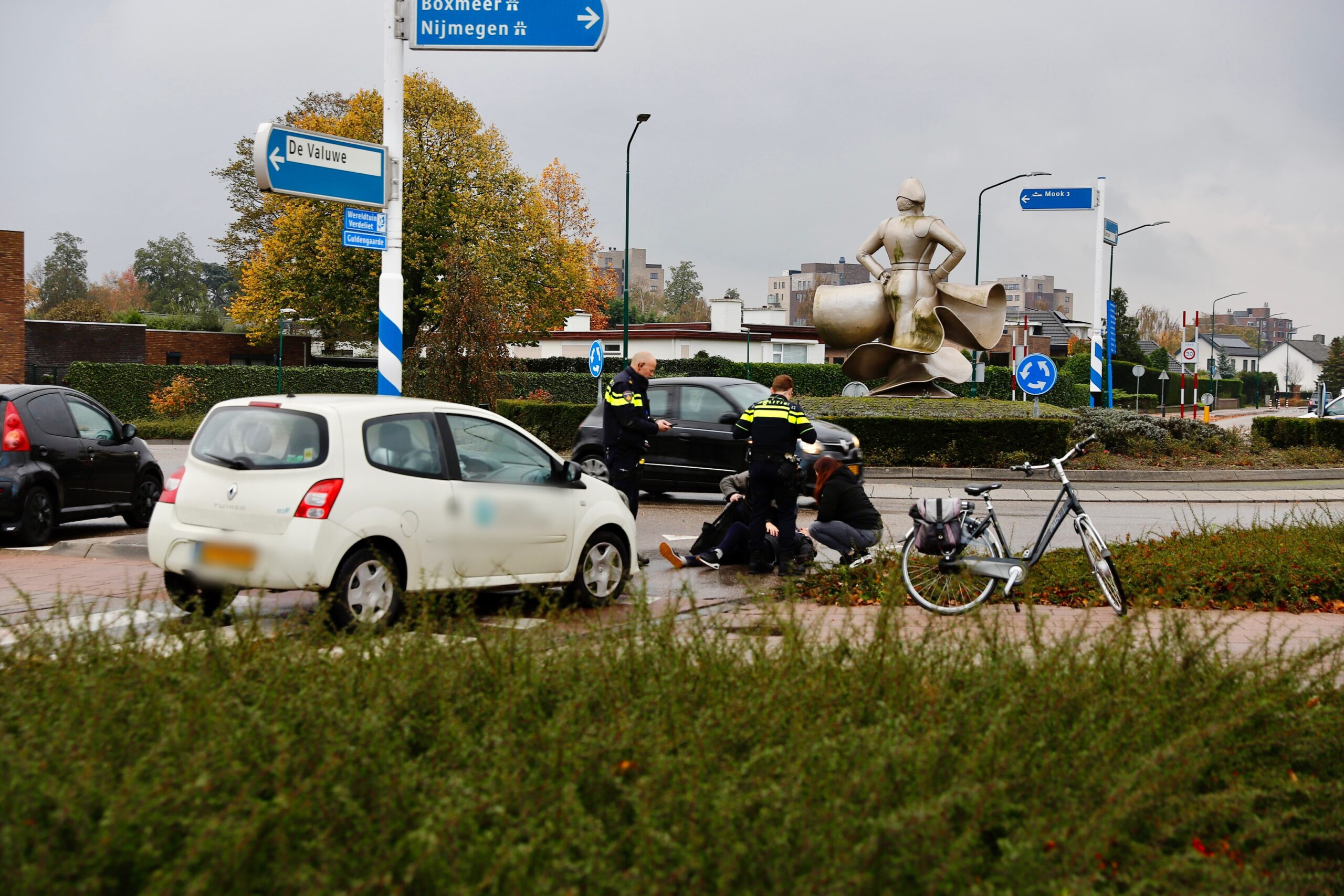 Fietsster Gewond Na Aanrijding Op Rotonde - 112Brabant