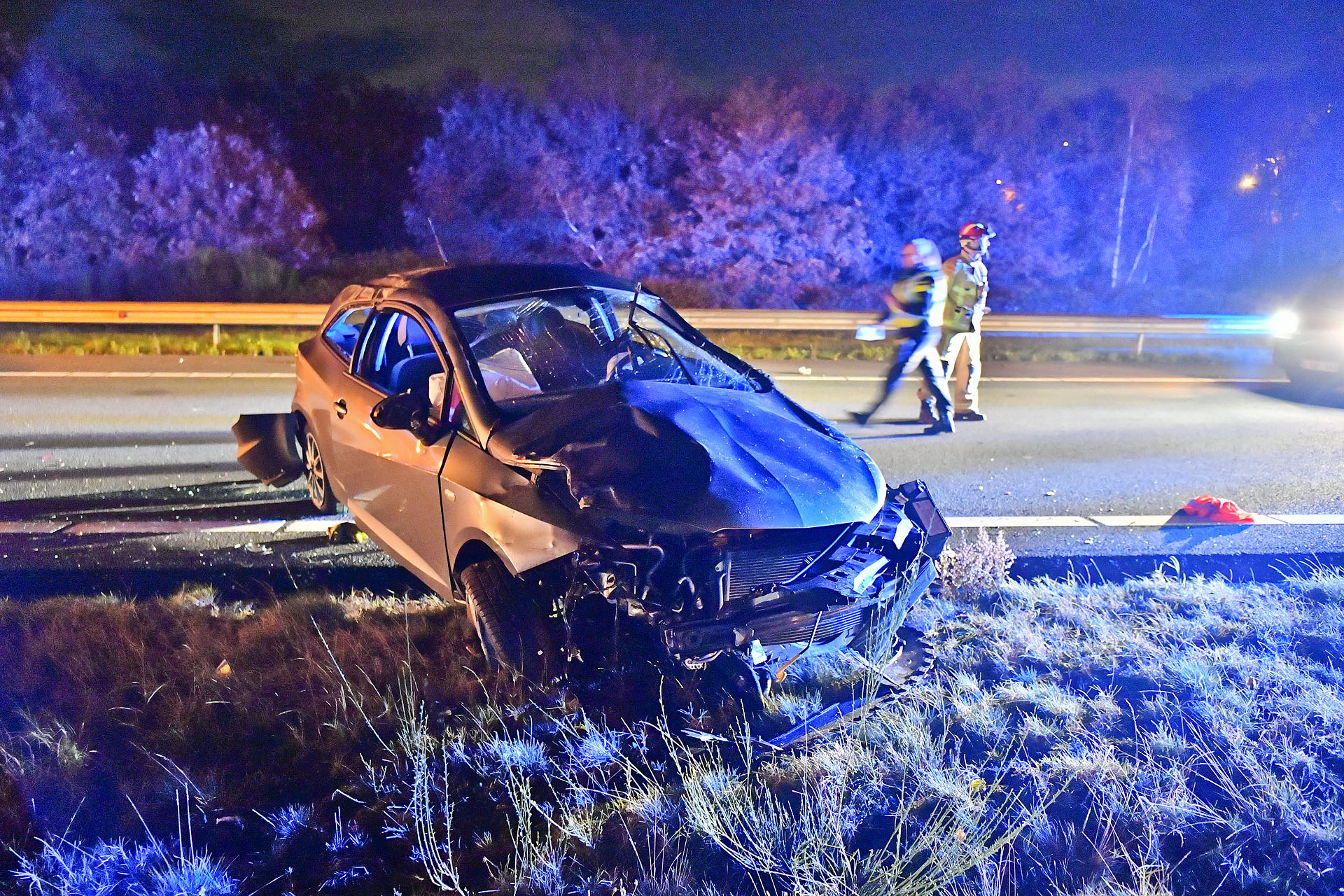 Flinke ravage bij ongeval op A67