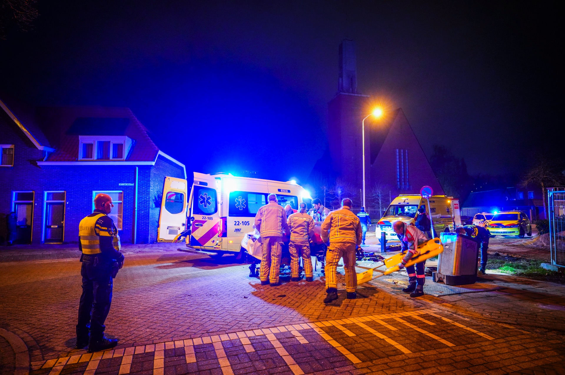 Scooterrijder ernstig gewond na val