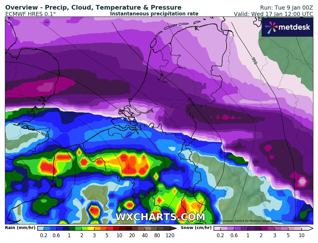 20 cm sneeuw verwacht volgende week