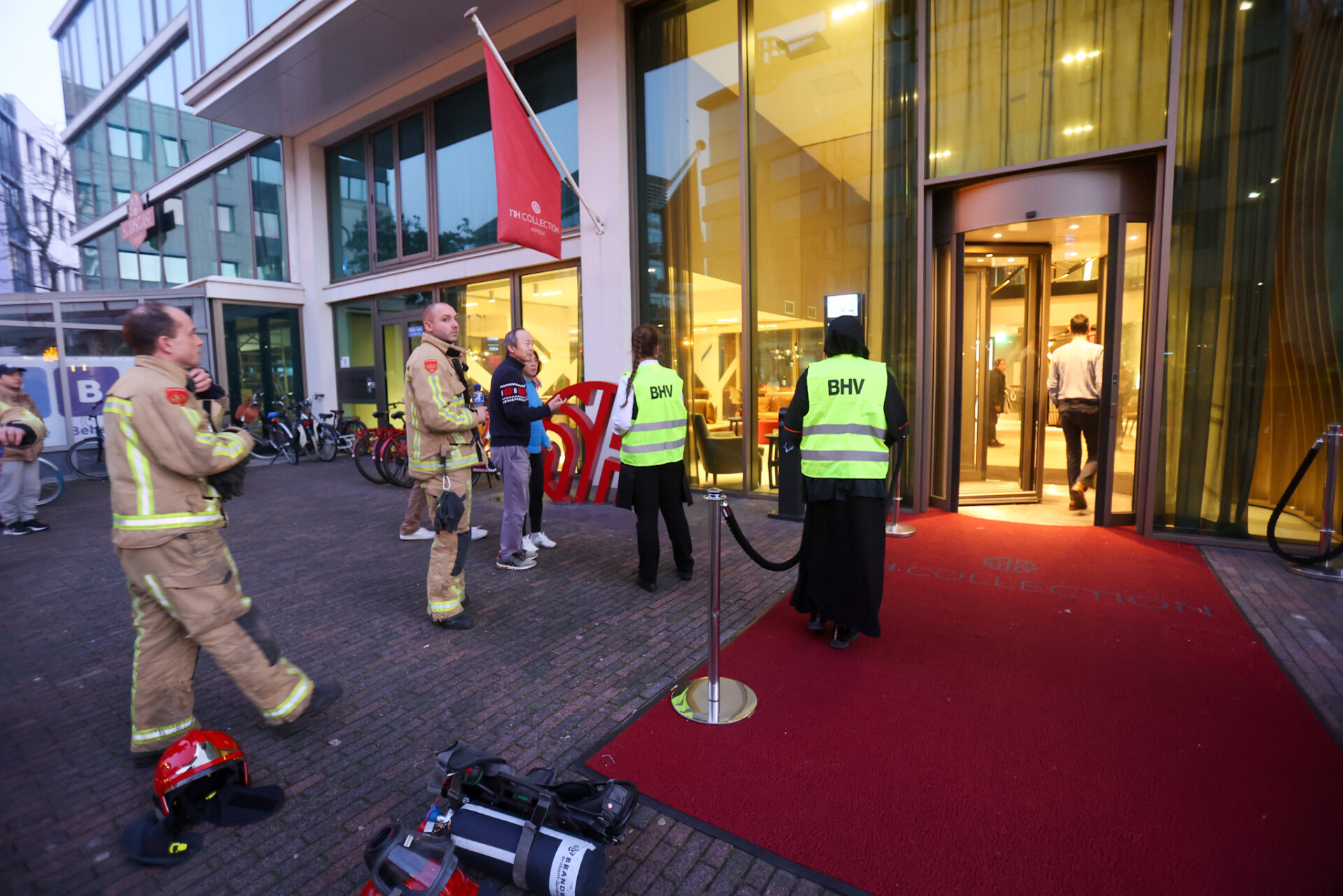 Hotel ontruimd na stofwolk van bouwwerkzaamheden
