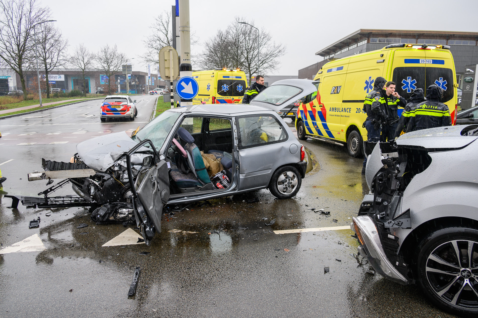 Meerdere gewonden na ongeval op kruising