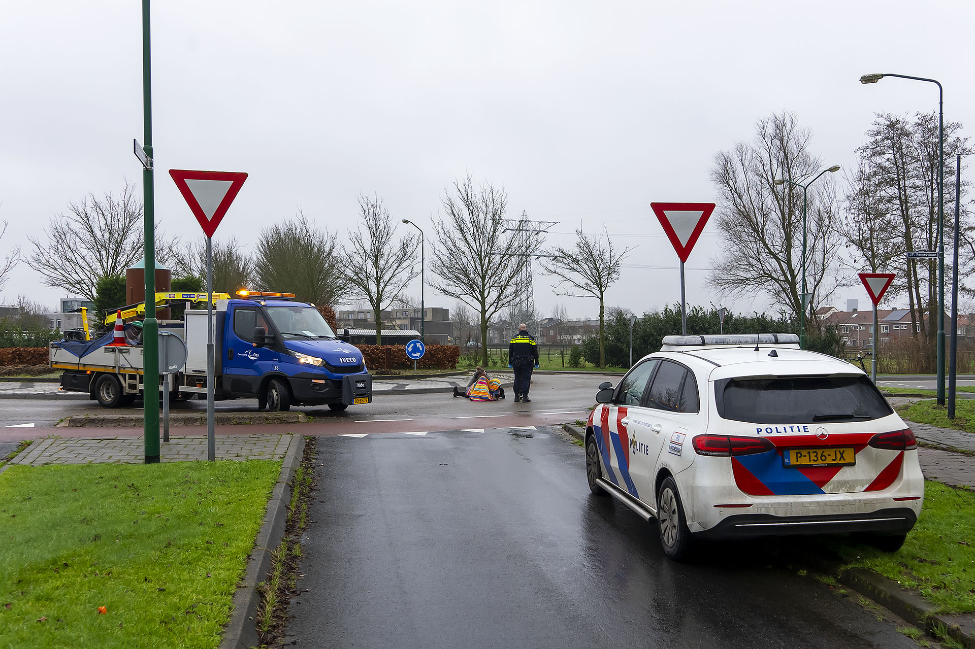 Fietser Gewond Bij Ongeval Op Rotonde - 112Brabant