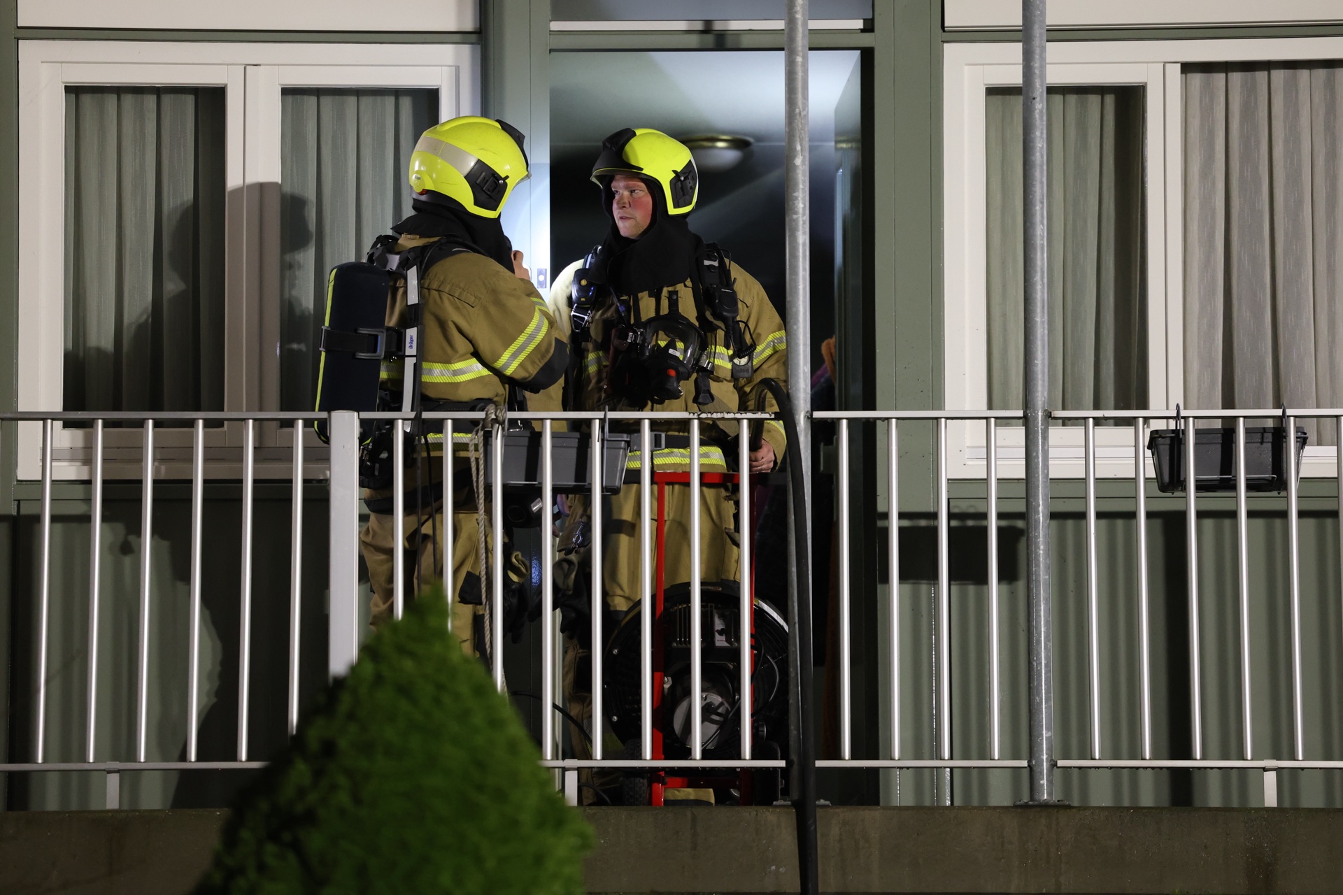 Veel rook bij brand in appartementencomplex