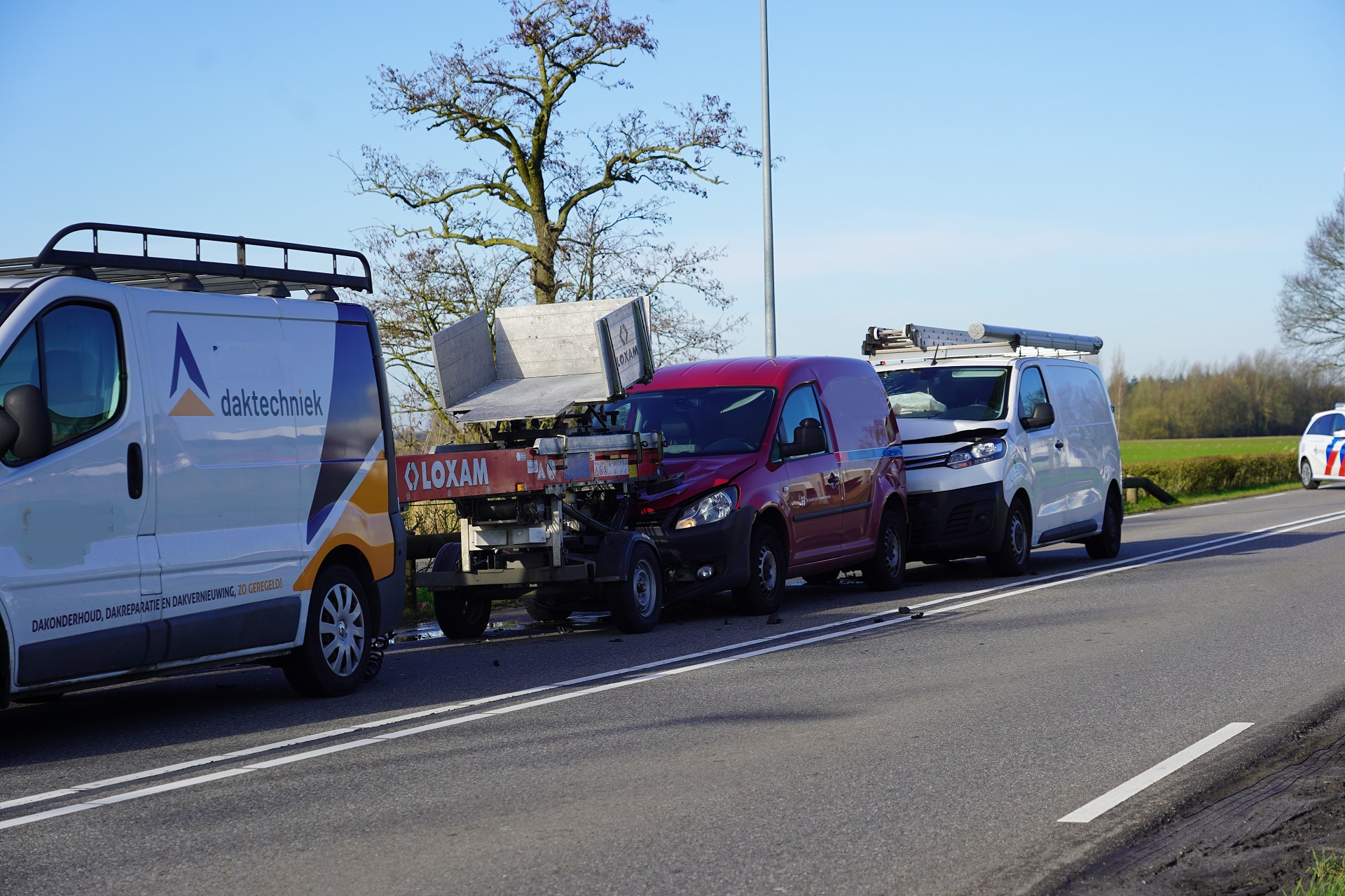 Veel schade na kop-staart botsing