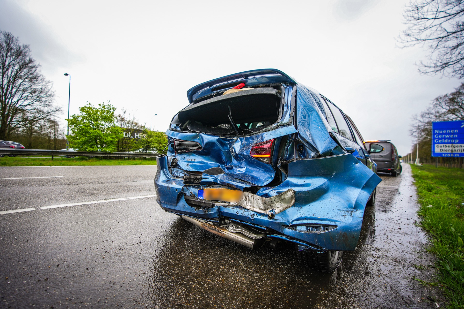 Meerdere auto’s betrokken bij ongeval, lange file tot gevolg